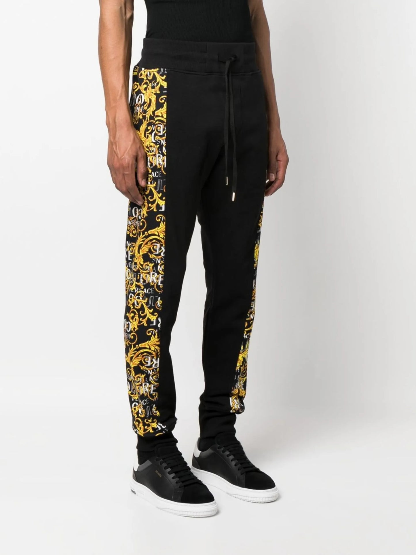 Barocco-side stripe track trousers