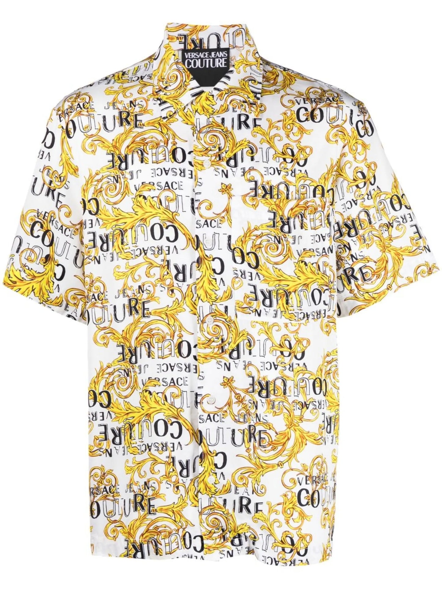 baroque-print short-sleeve shirt