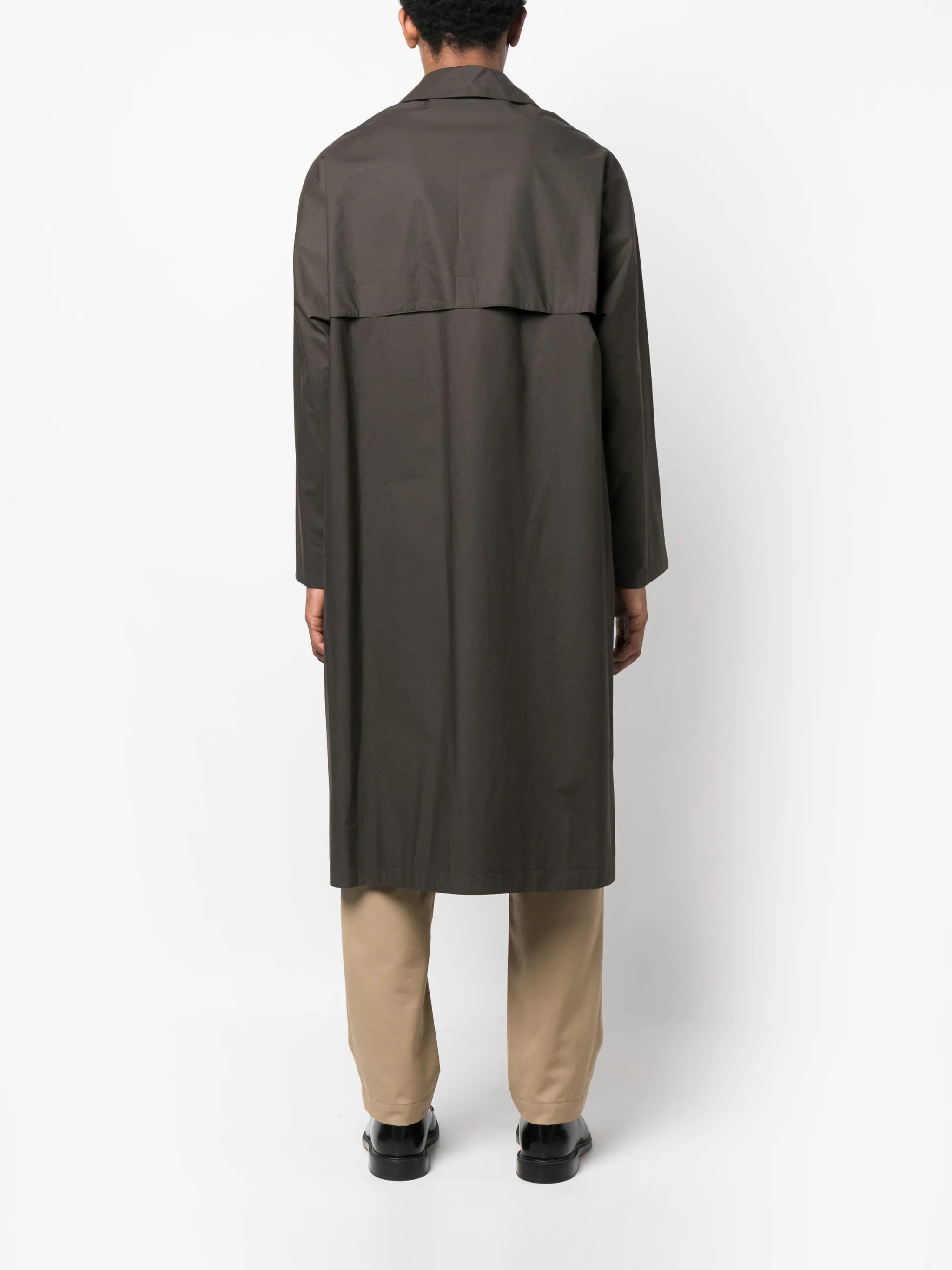 Steve organic-cotton waterproof coat