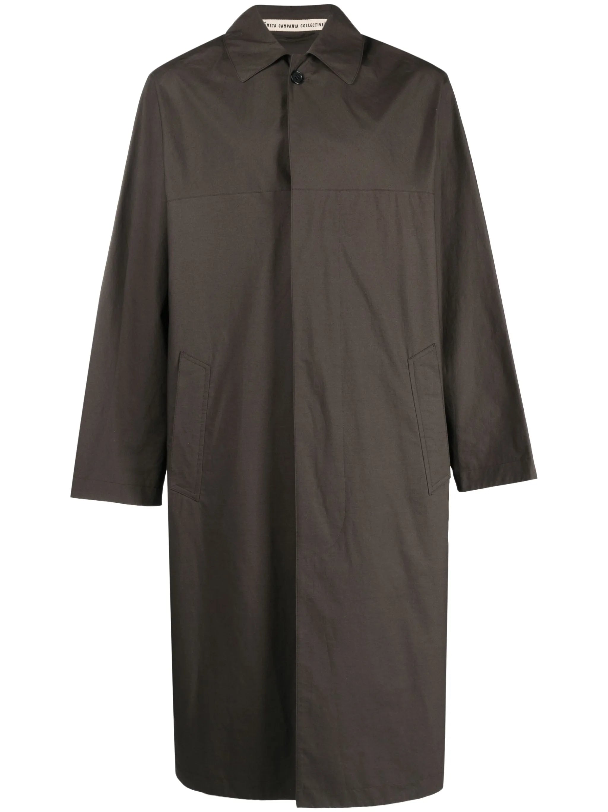Steve organic-cotton waterproof coat