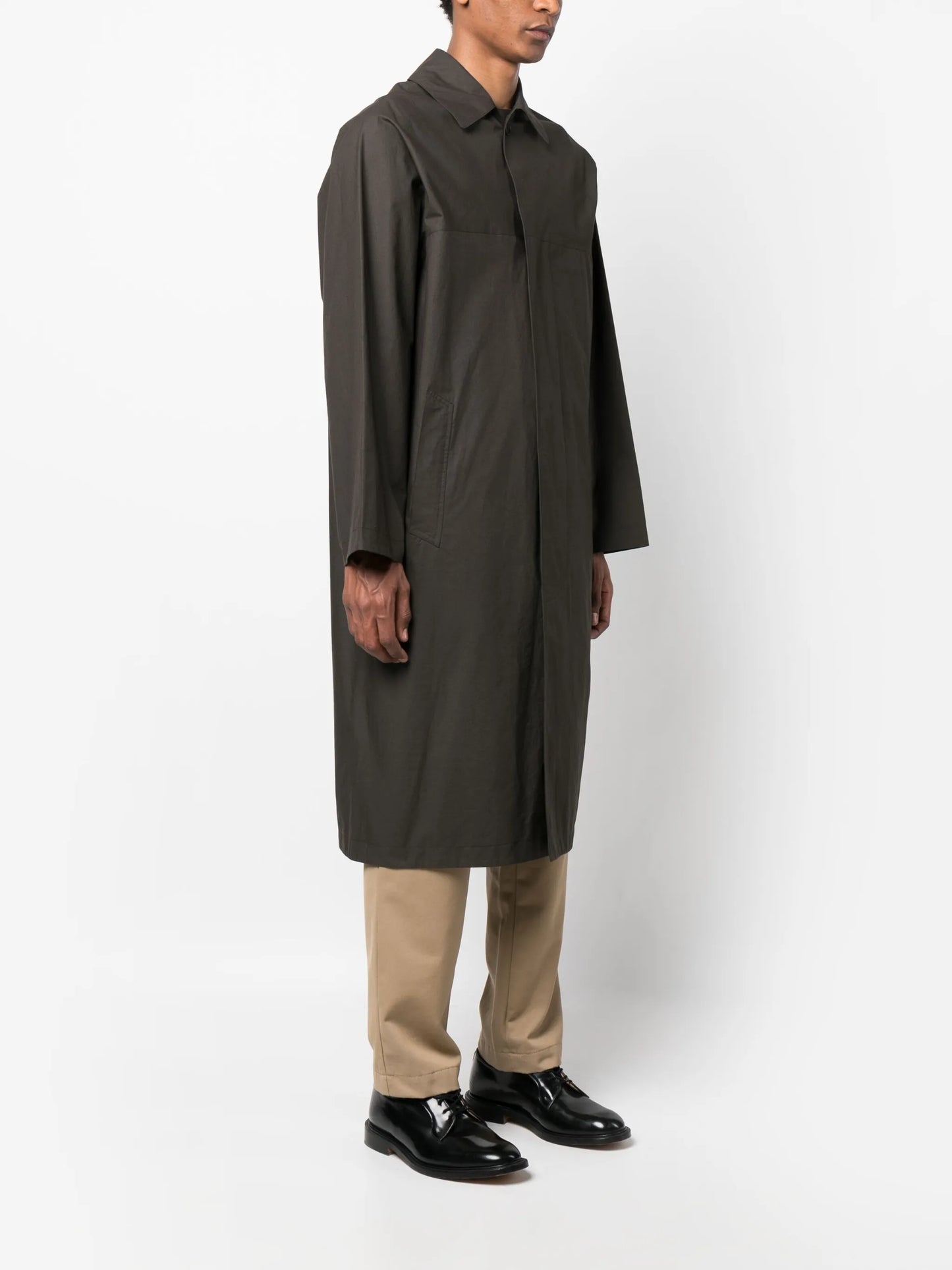 Steve organic-cotton waterproof coat