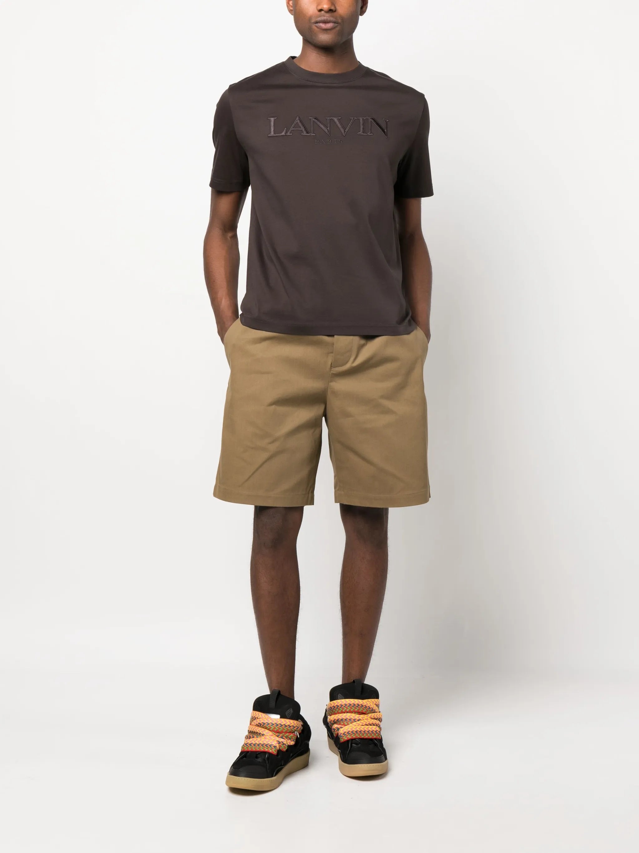 logo-embroidered short-sleeve T-shirt