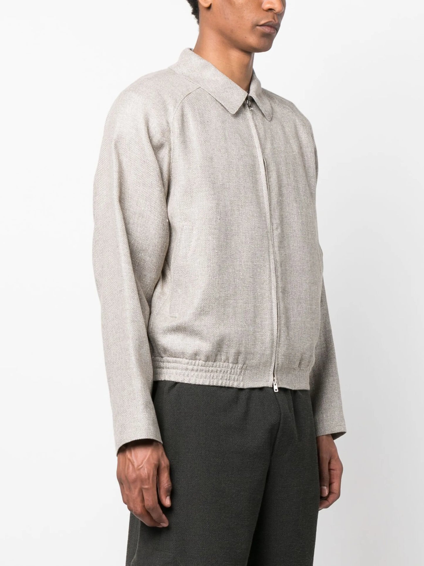 long-sleeve zip-up jacket