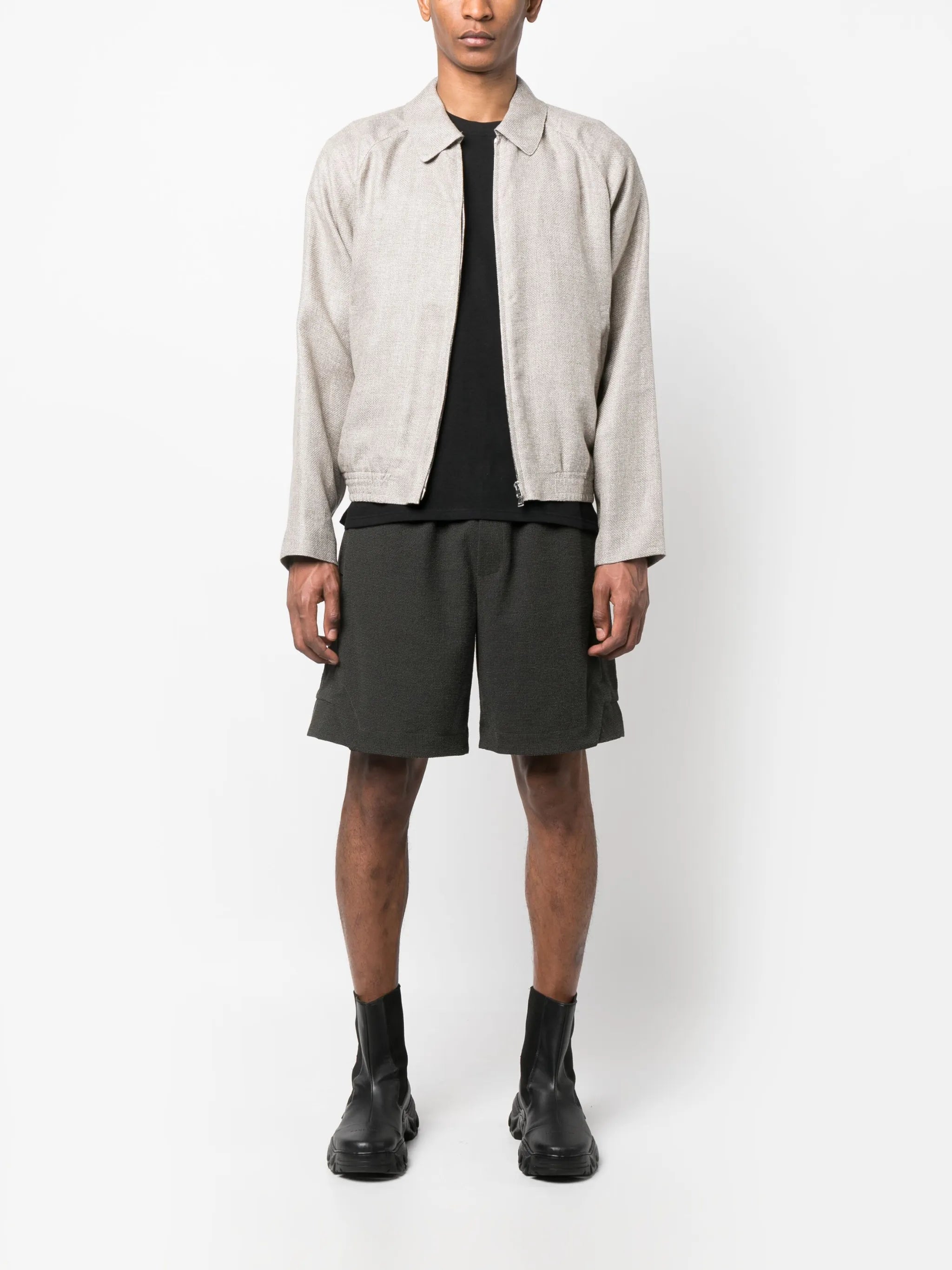 long-sleeve zip-up jacket