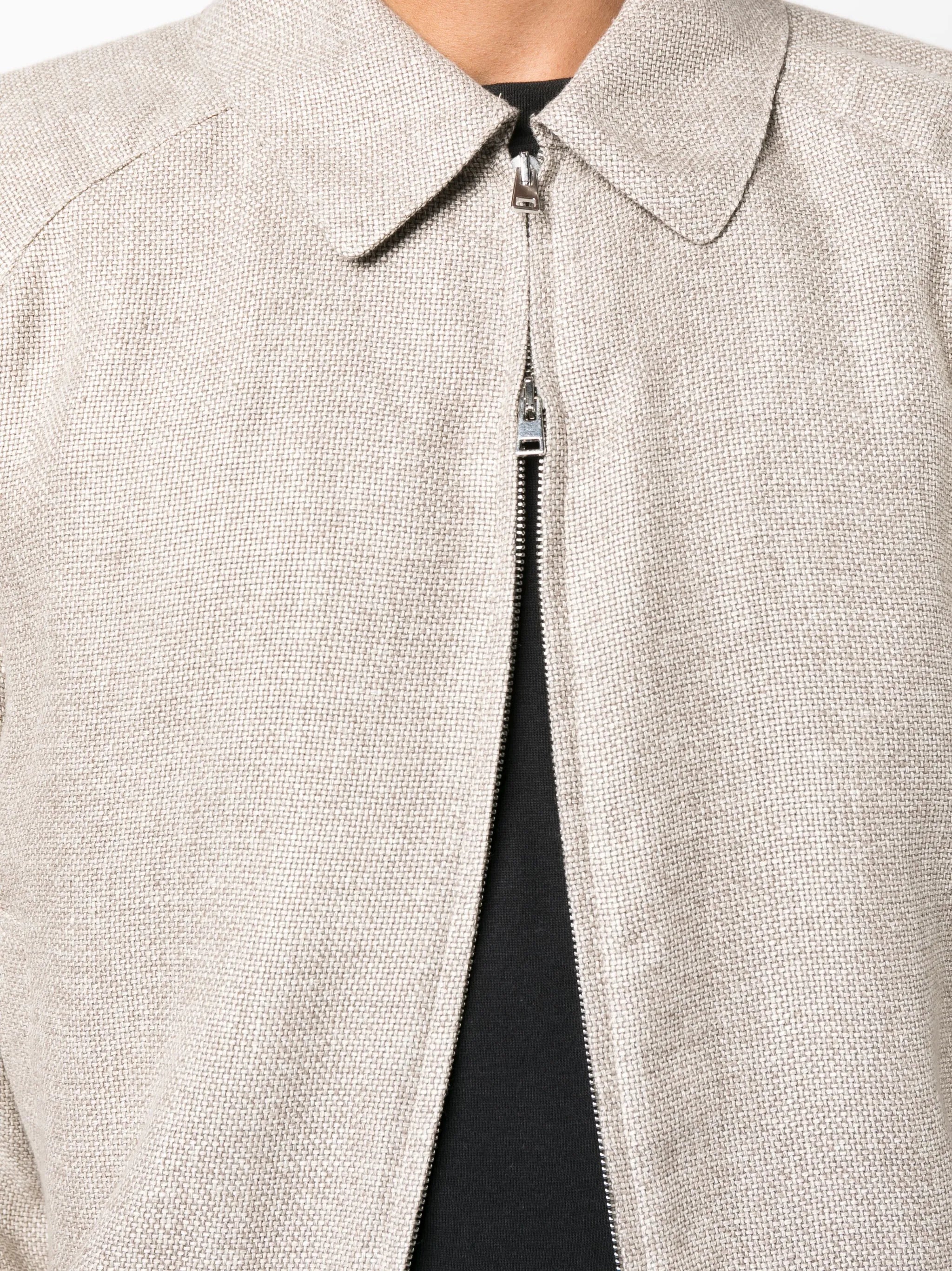 long-sleeve zip-up jacket
