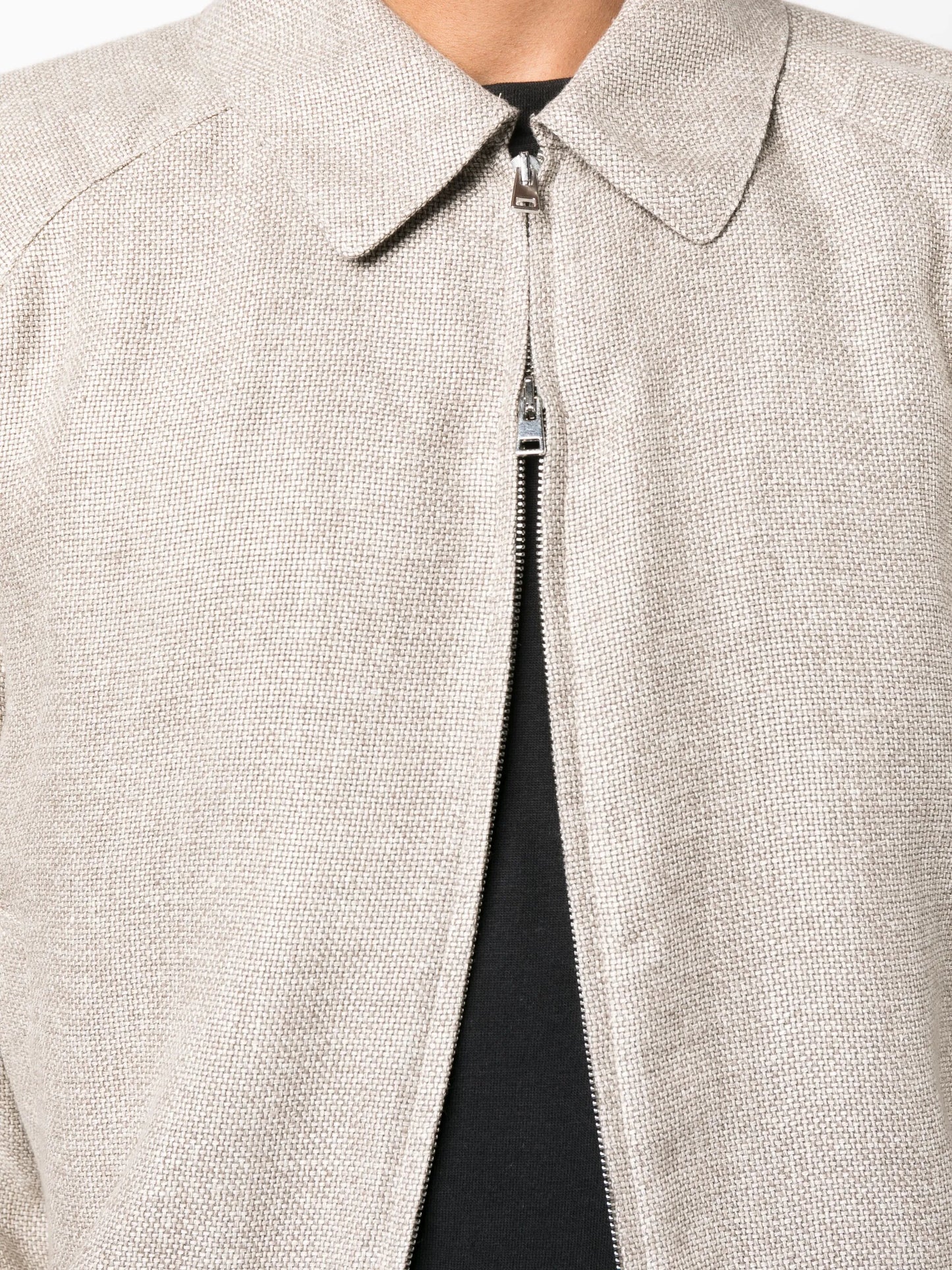long-sleeve zip-up jacket