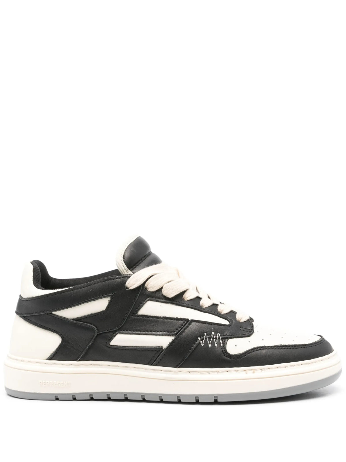 Reptor contrast leather sneakers