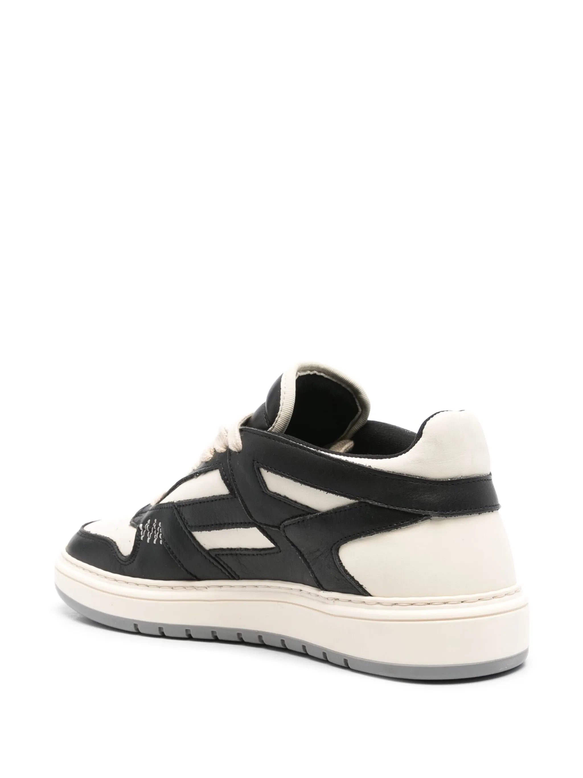Reptor contrast leather sneakers