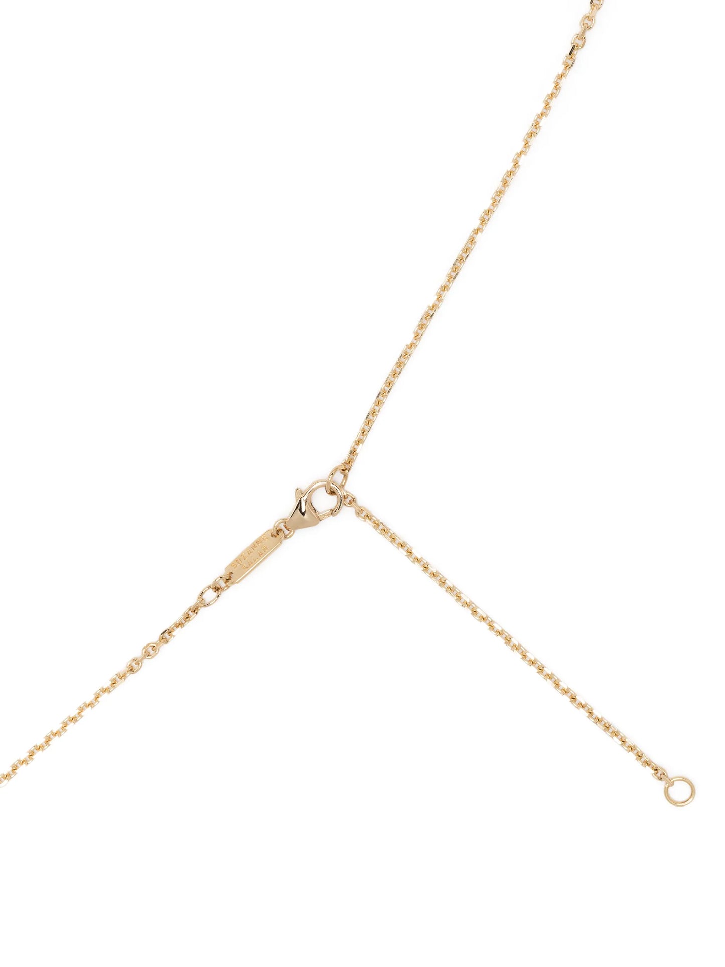 pendant rolo-chain necklace