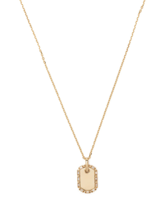 pendant rolo-chain necklace