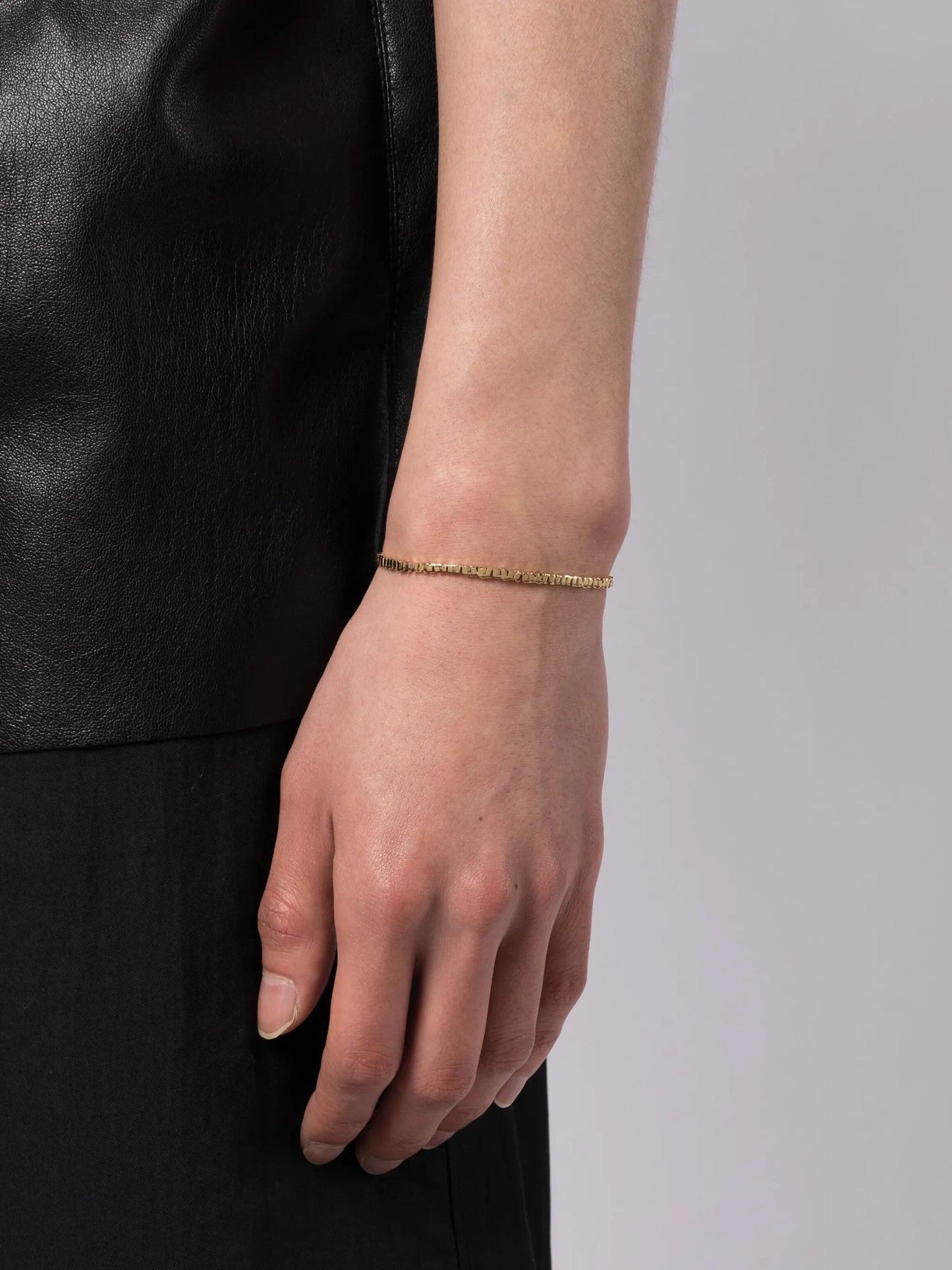 18kt yellow gold tennis bracelet