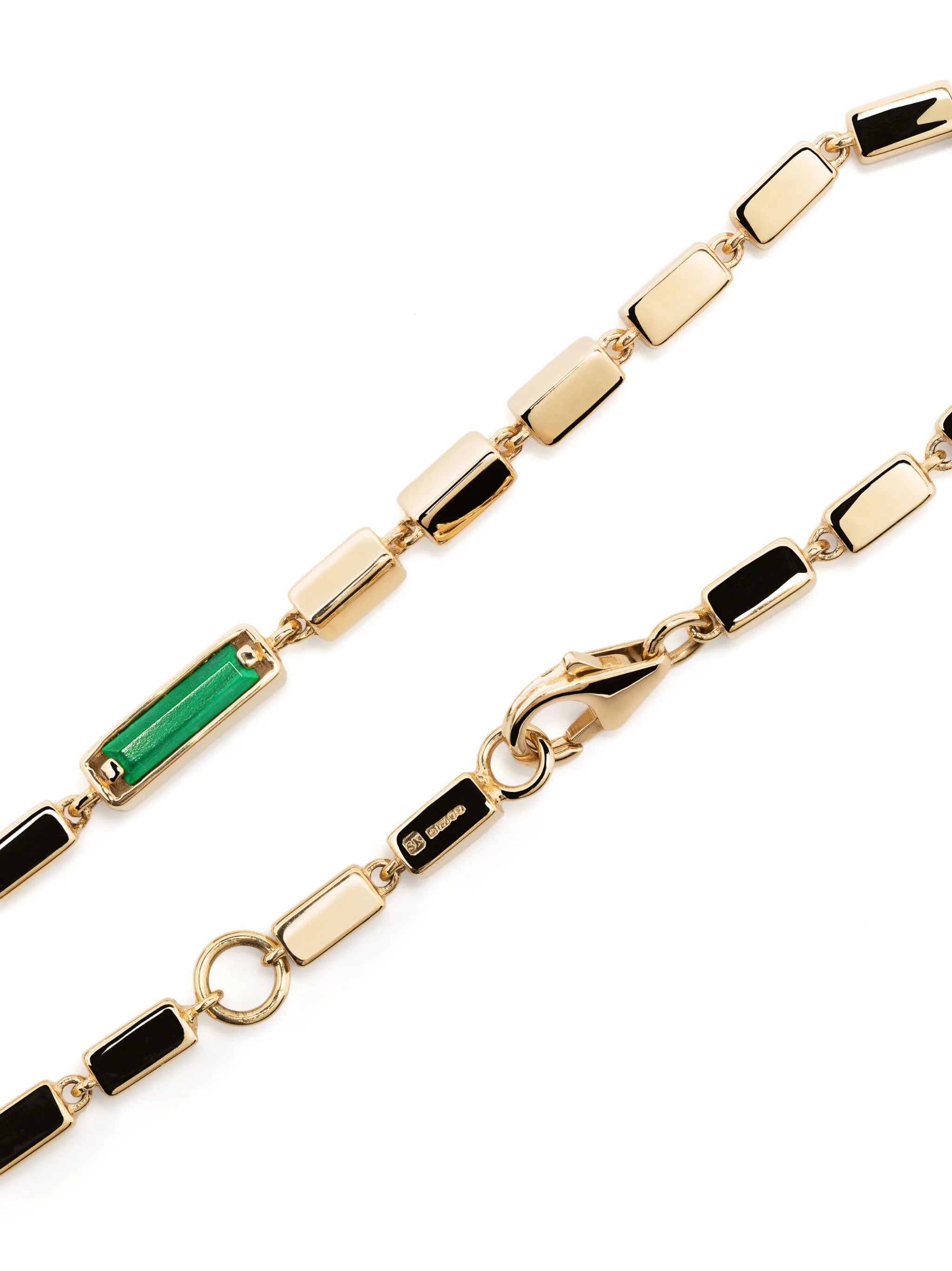 embellished box-chain bracelet