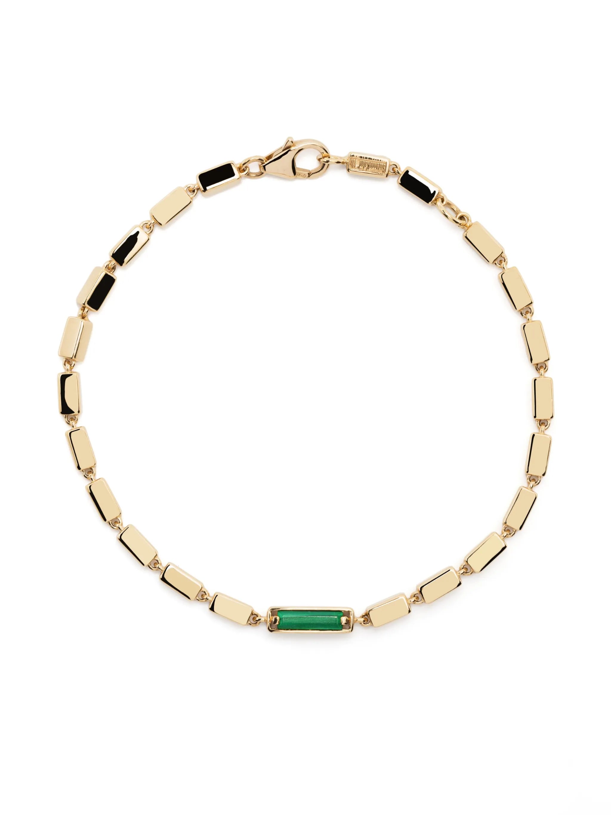 embellished box-chain bracelet