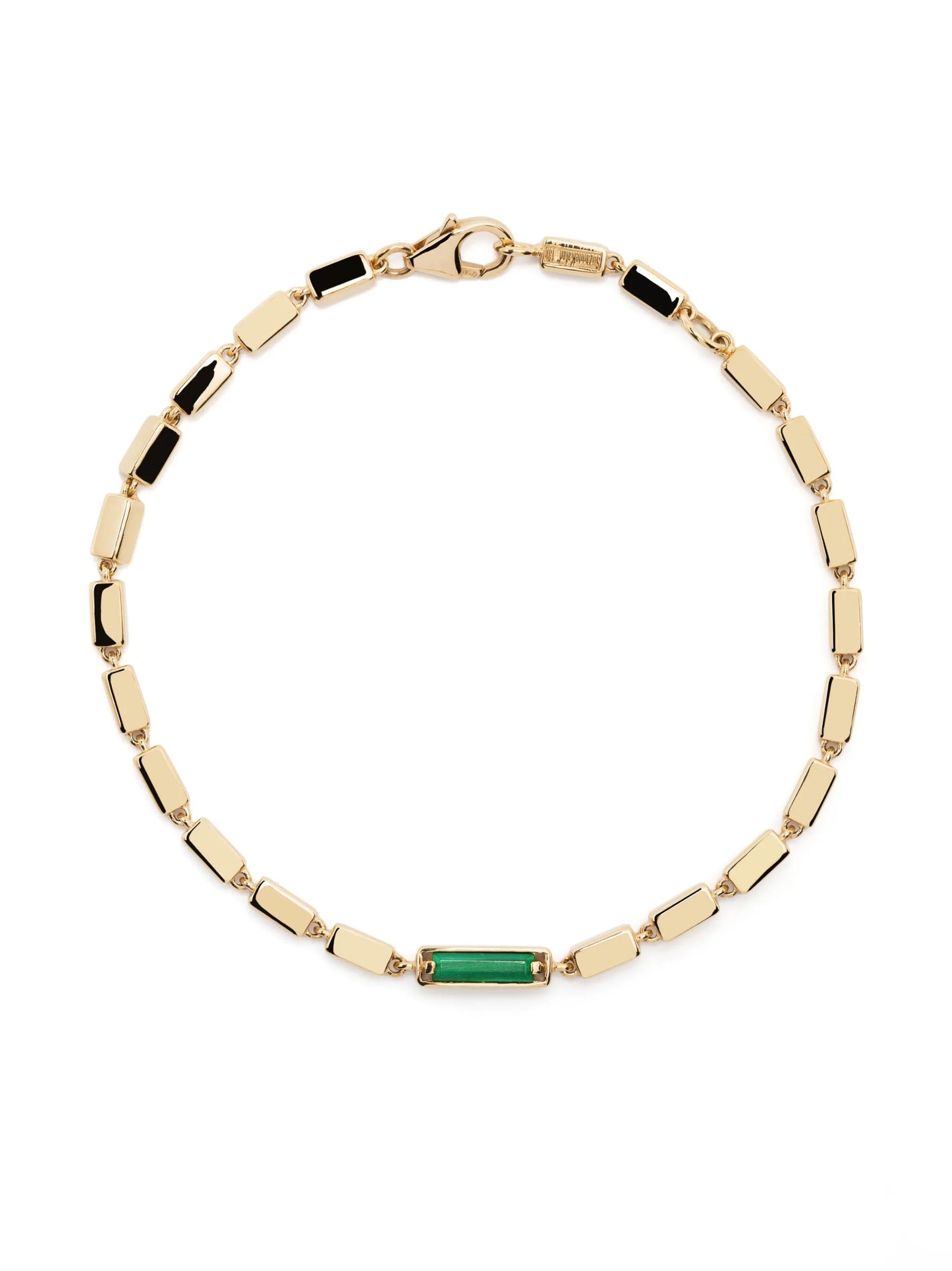 embellished box-chain bracelet