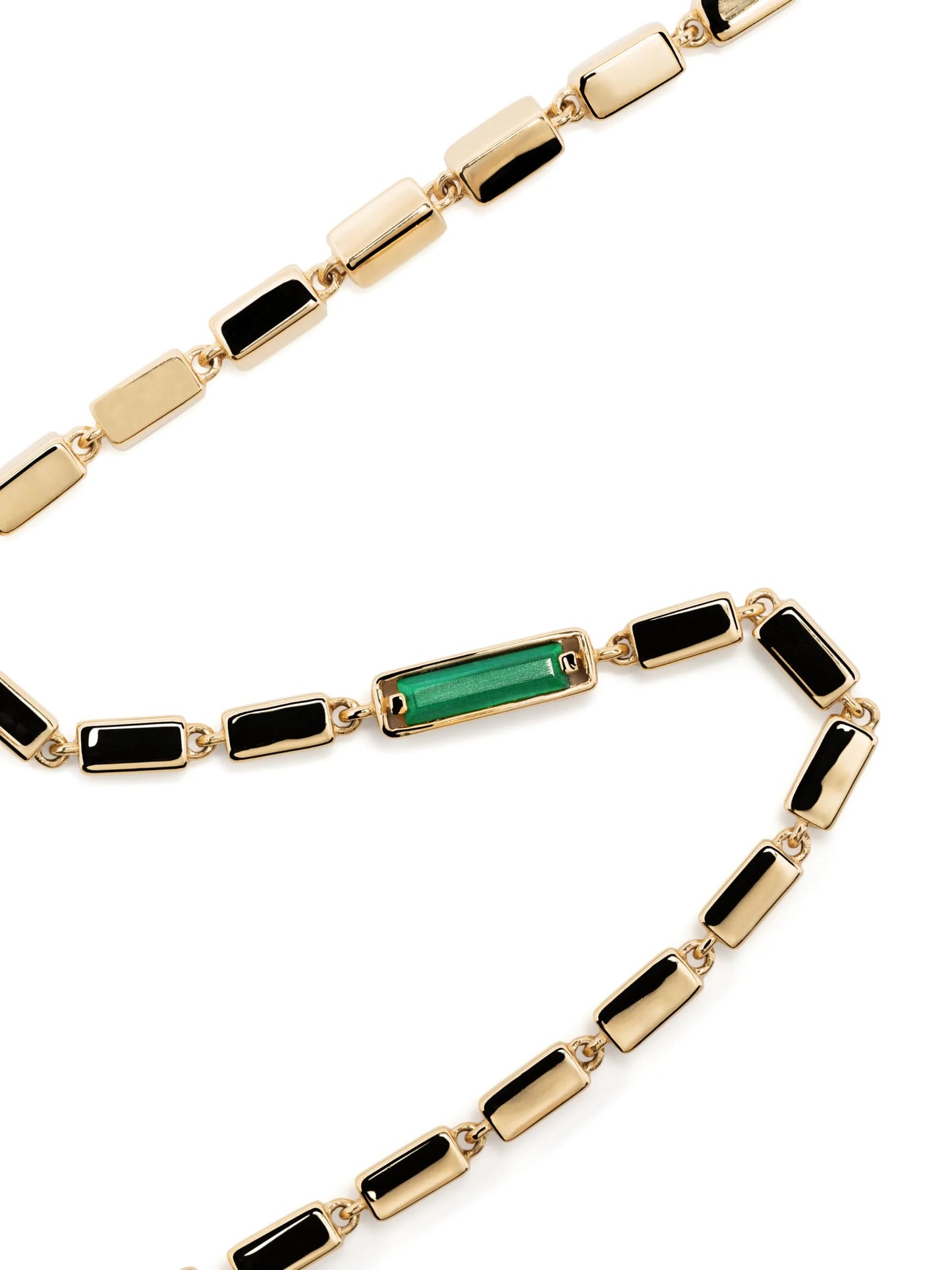 embellished box-chain bracelet