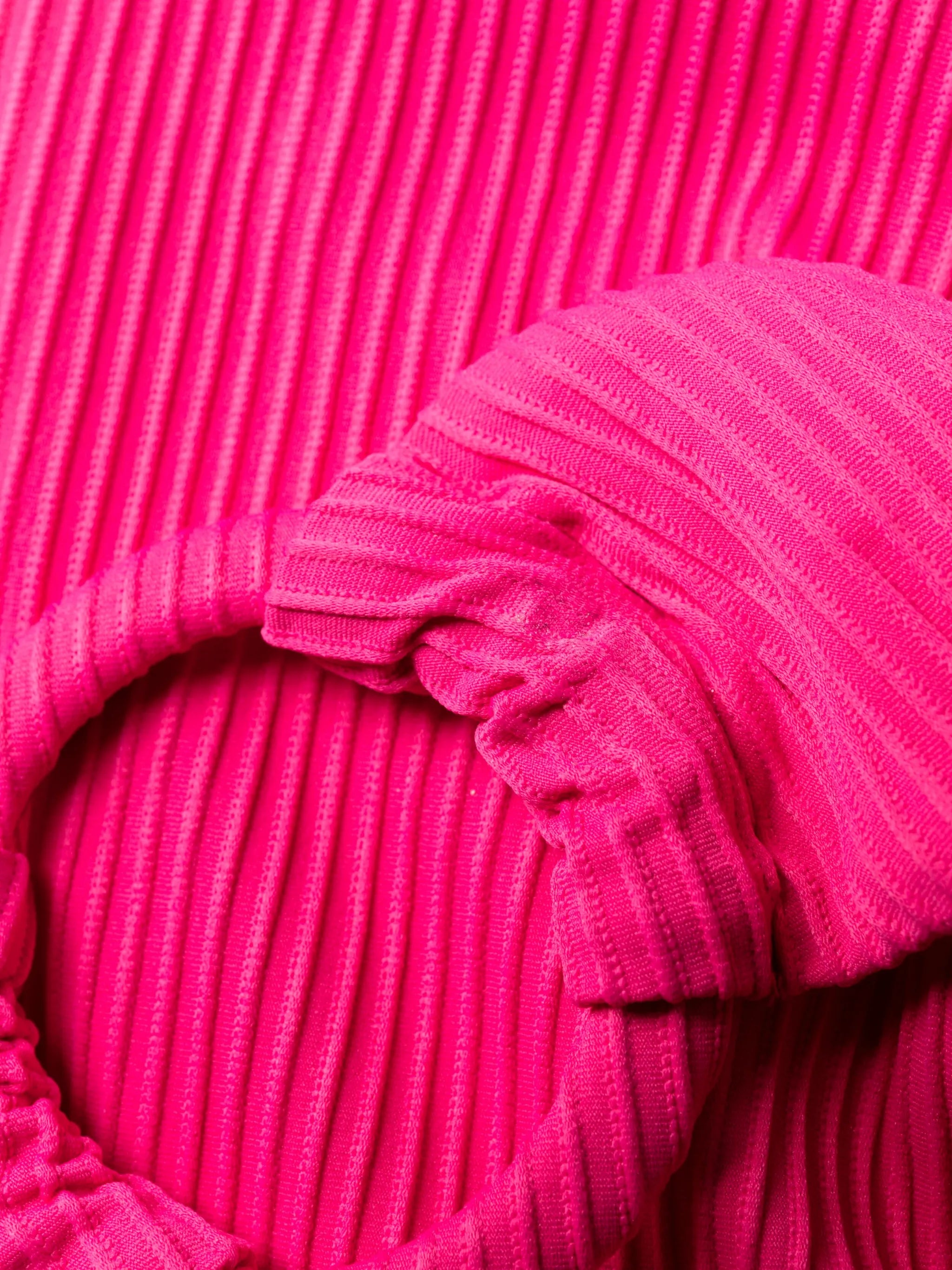 ring-detail ribbed bikini bottoms