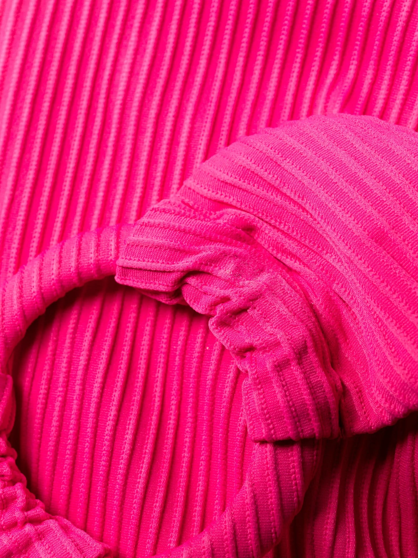 ring-detail ribbed bikini bottoms