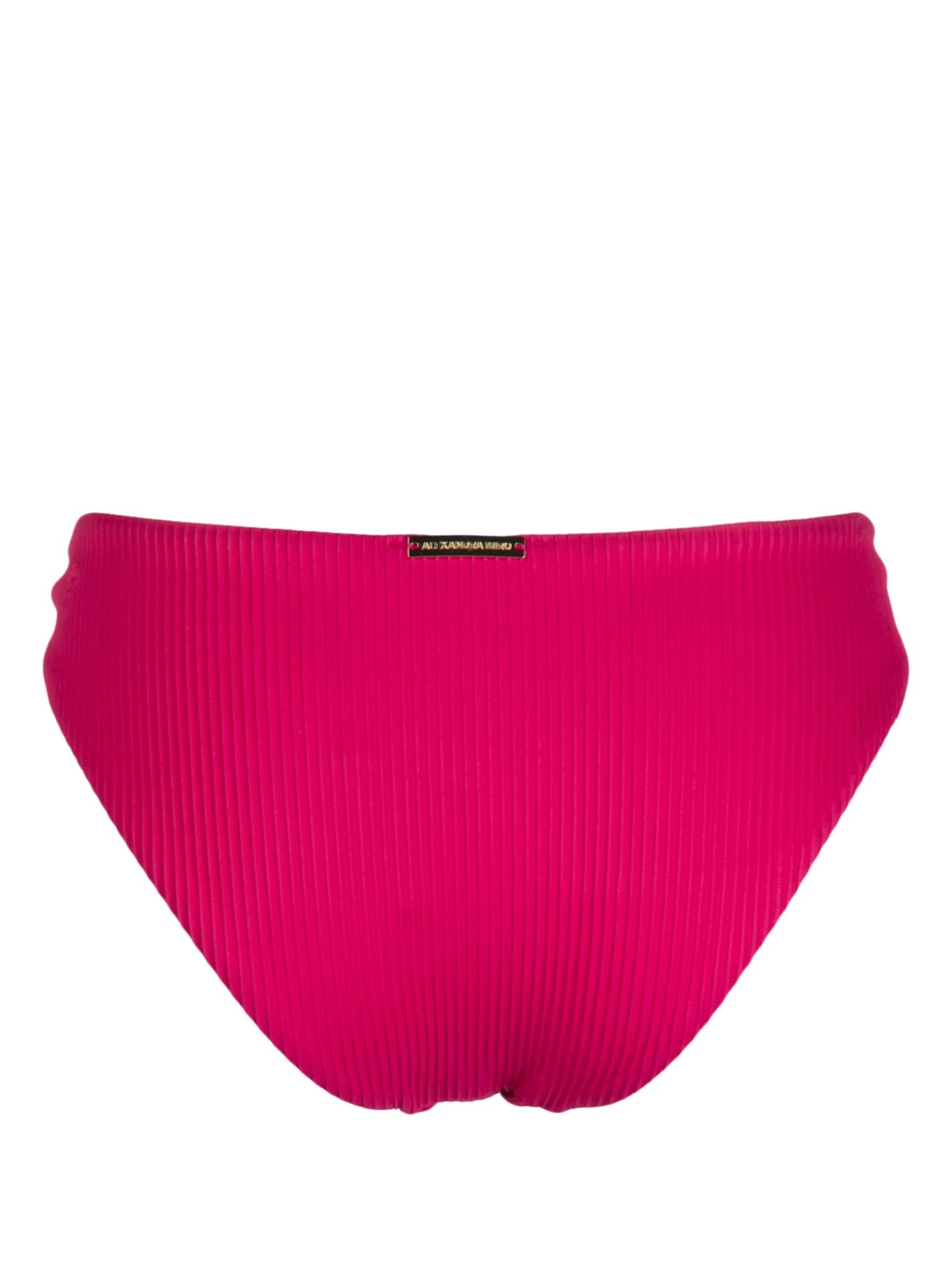 ring-detail ribbed bikini bottoms