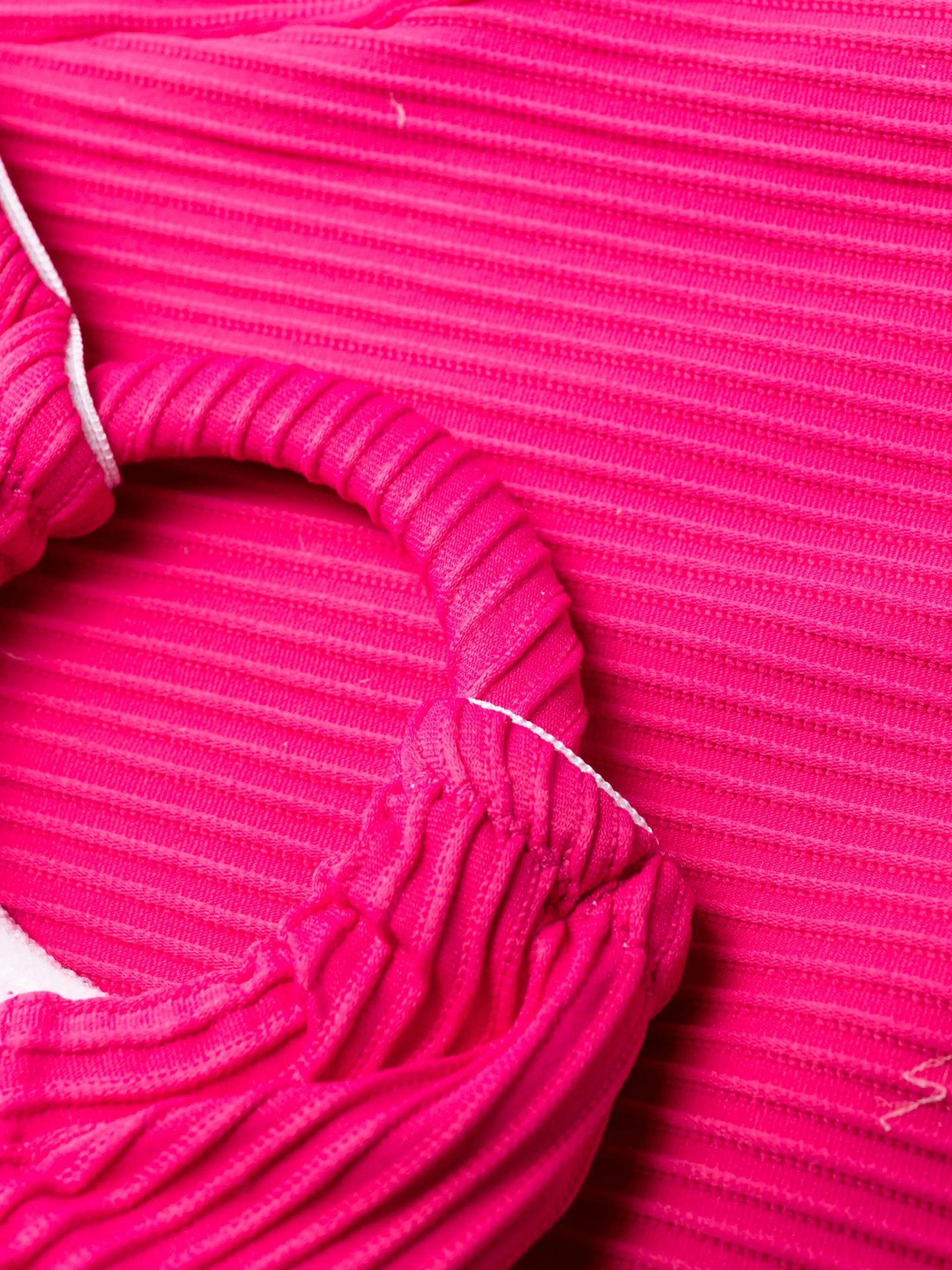 Rosa ring-detail ribbed swimsuit