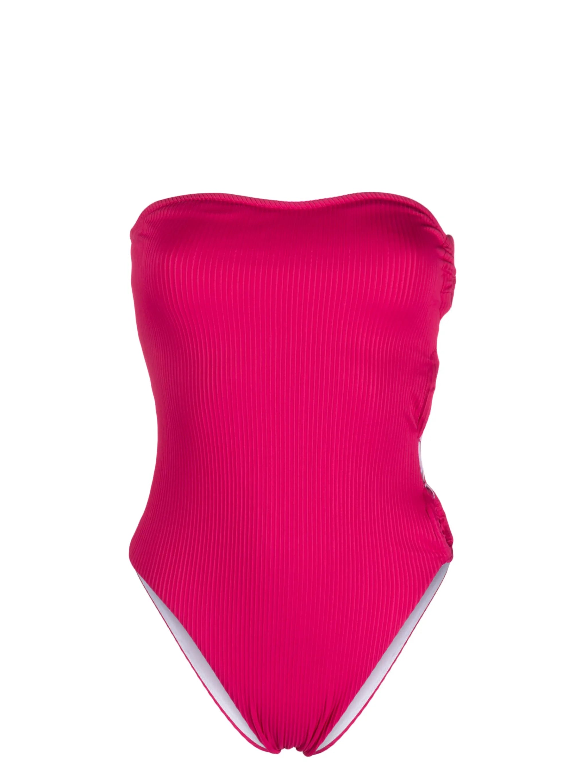Rosa ring-detail ribbed swimsuit