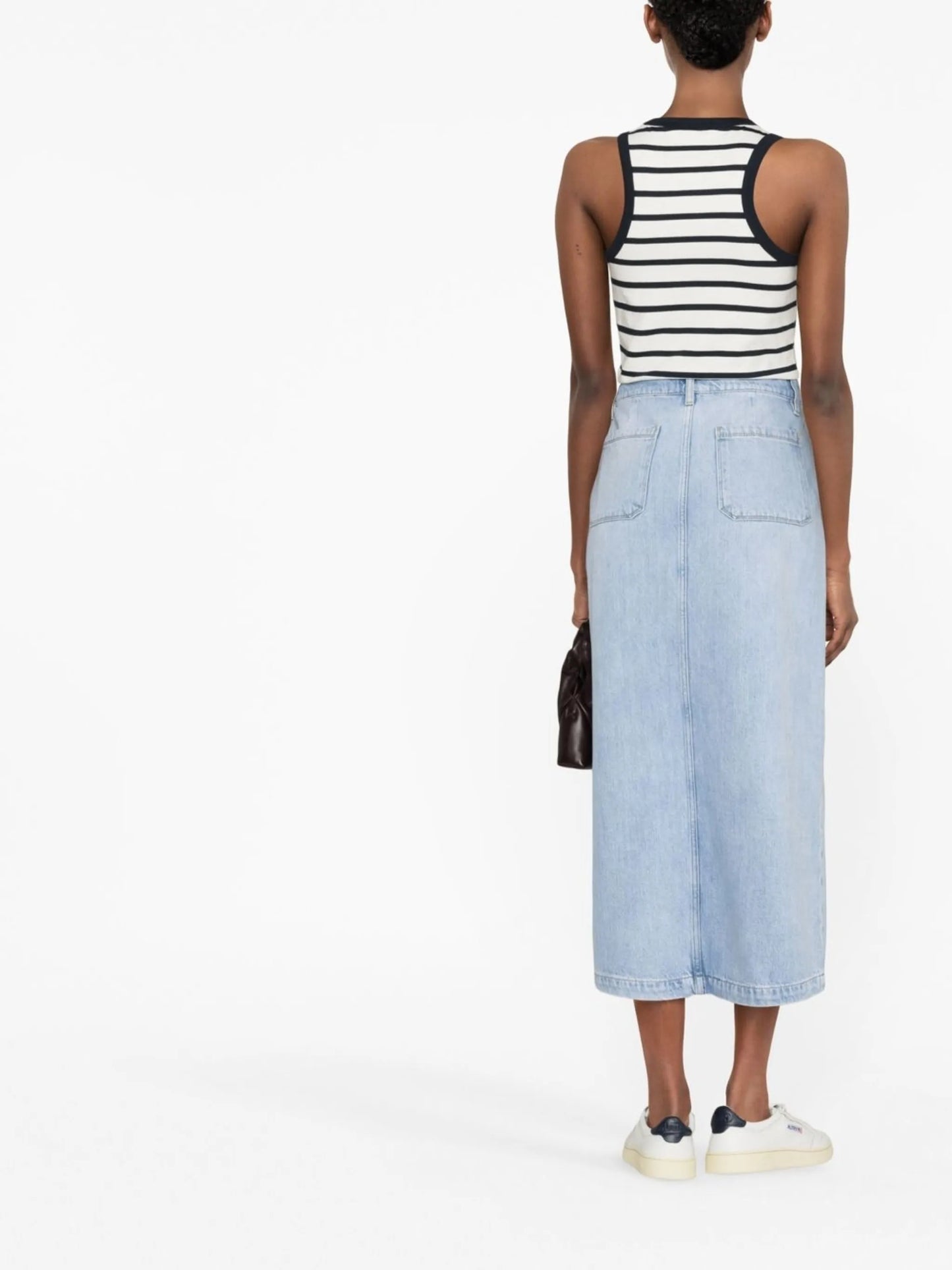 stripe-design tank top