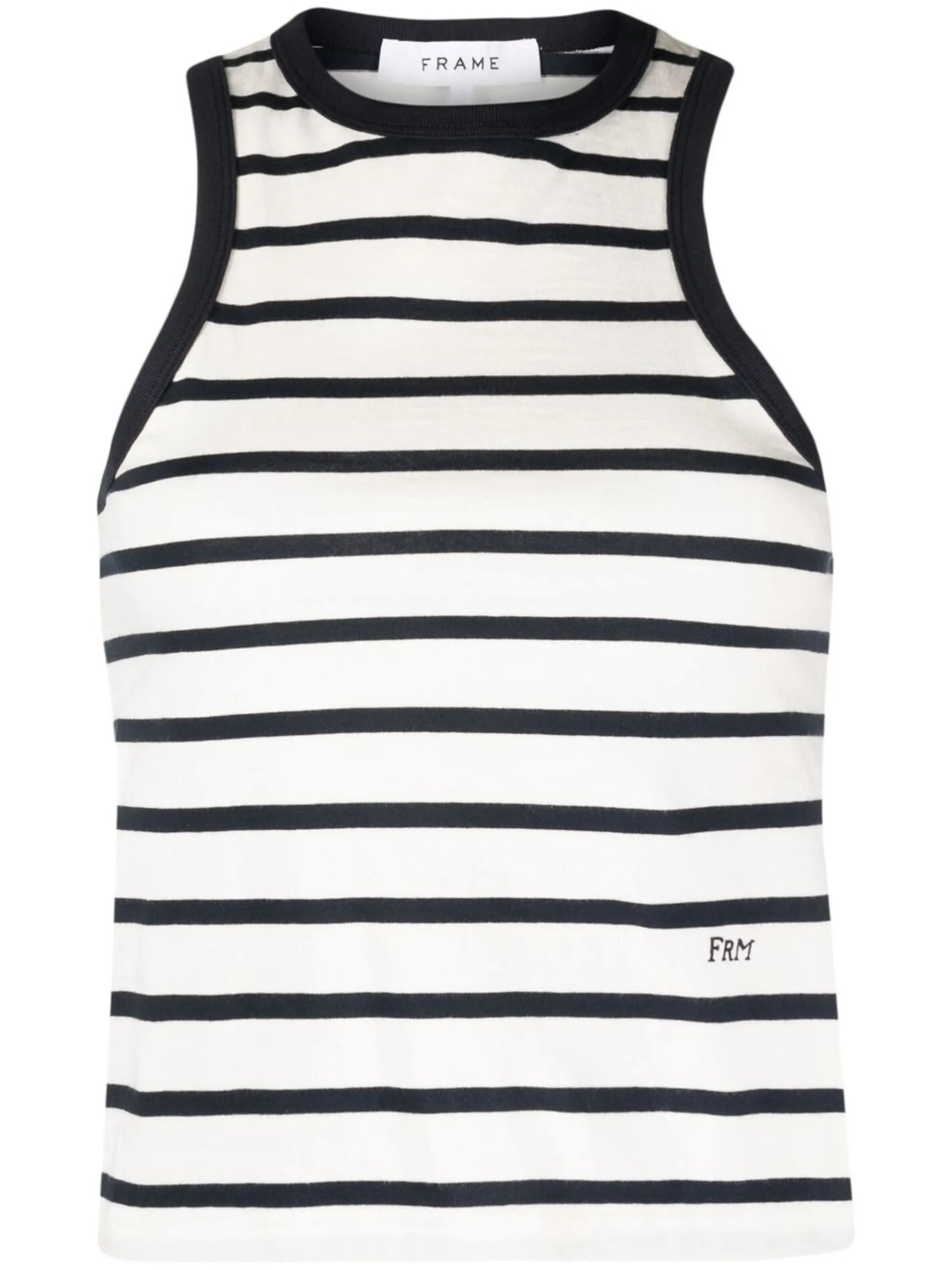 stripe-design tank top
