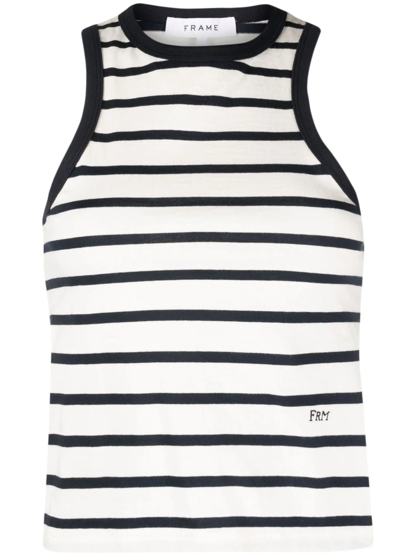 stripe-design tank top
