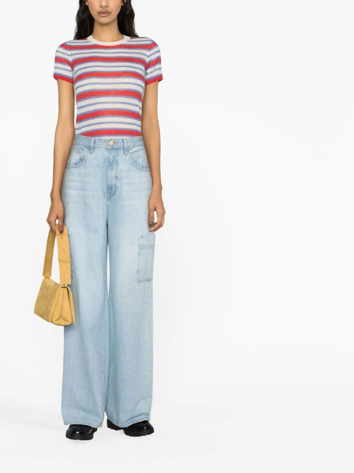 striped knitted top
