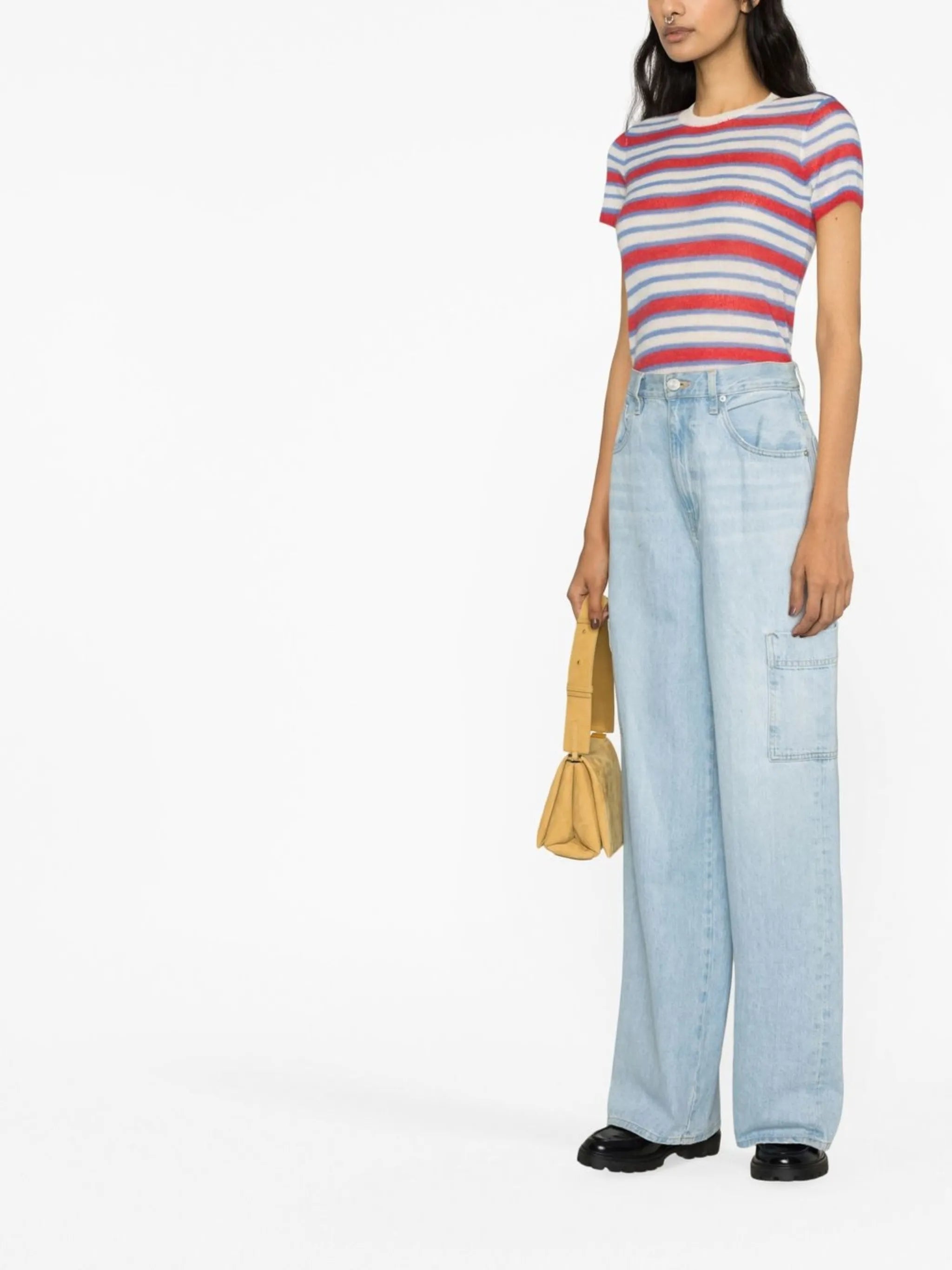 striped knitted top