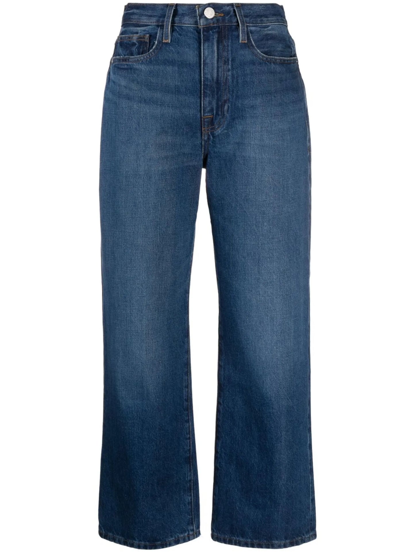 mid rise cropped jeans