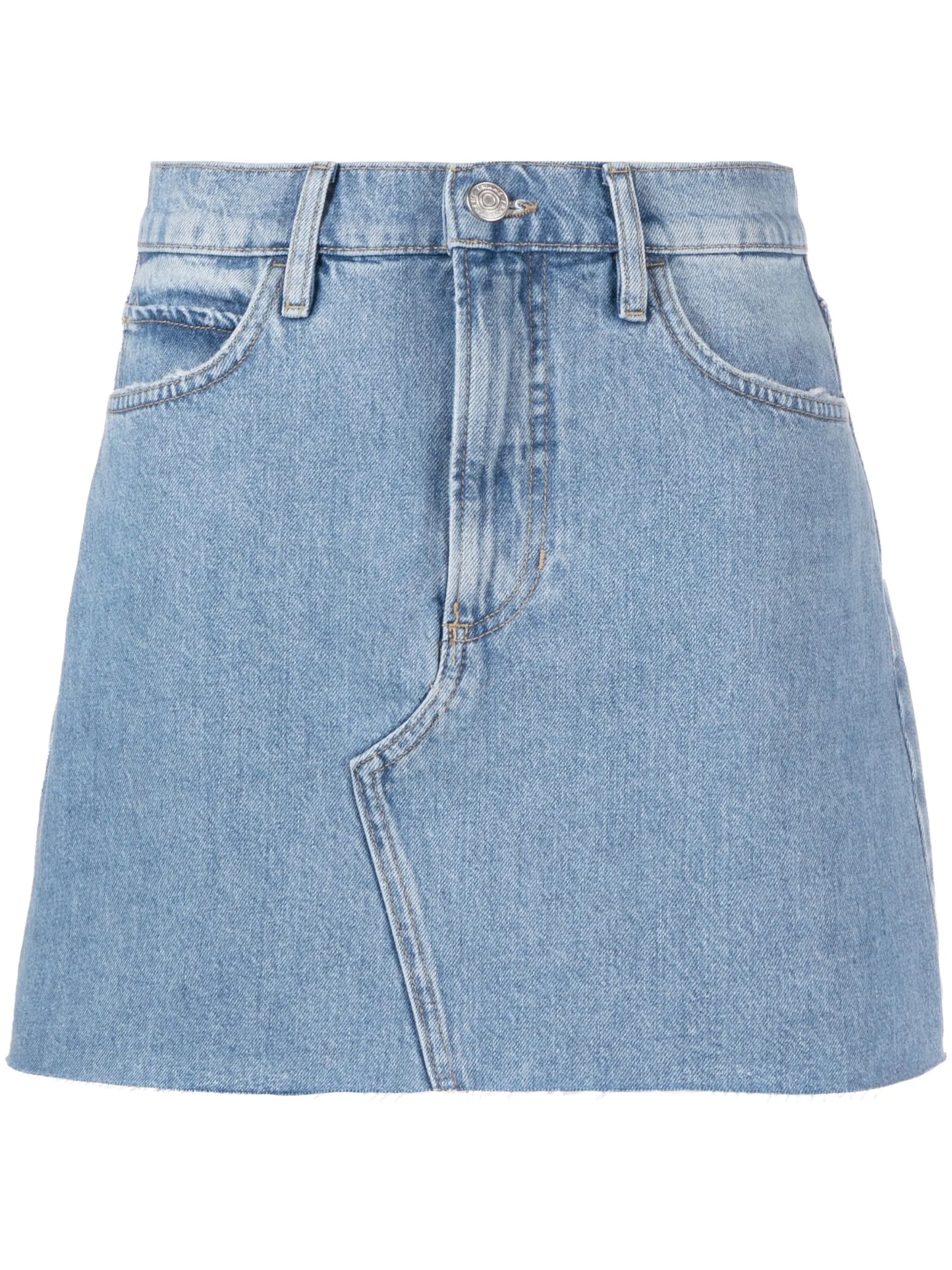 A-line short denim skirt