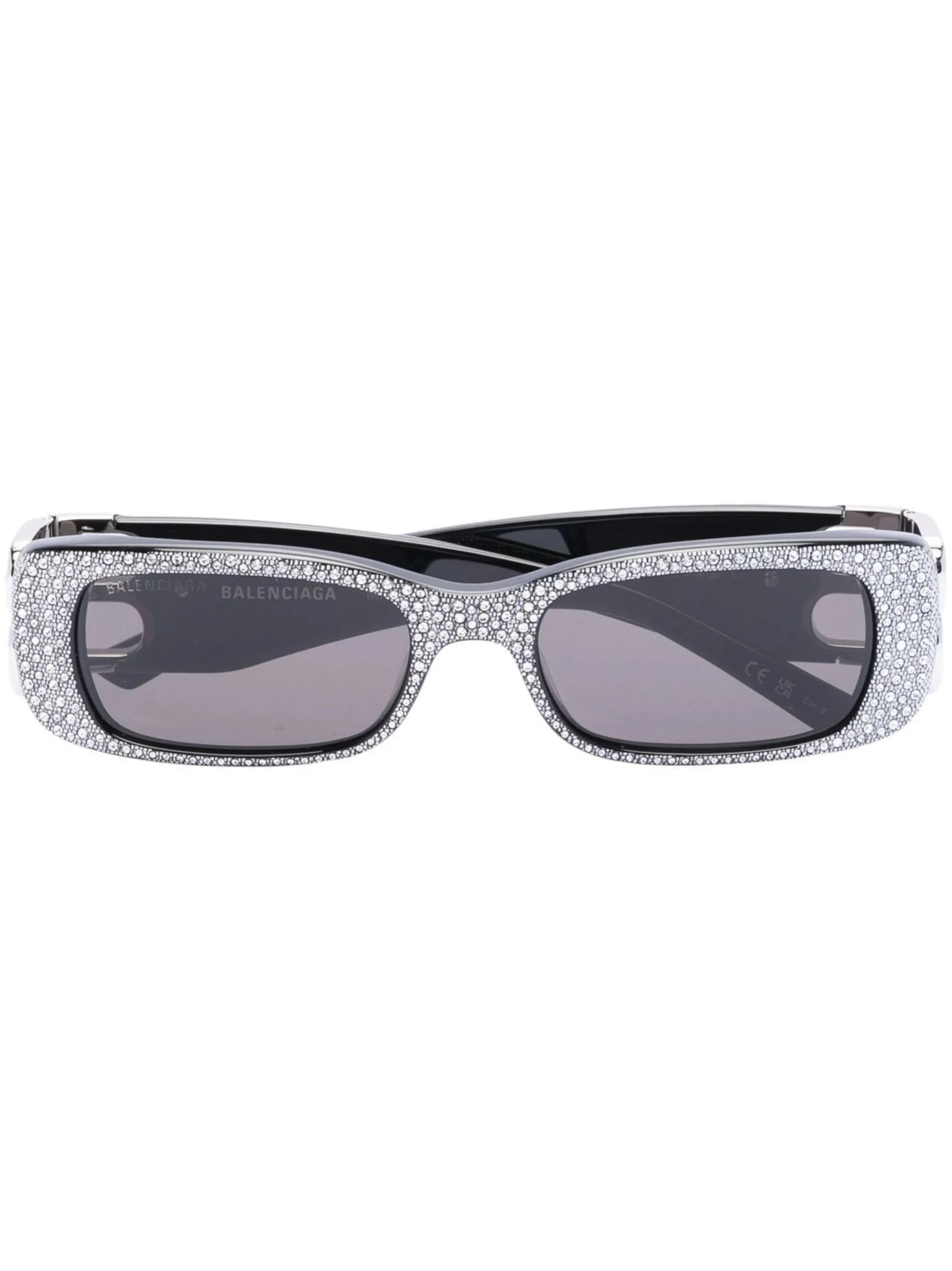 crystal-embellished square-frame sunglasses