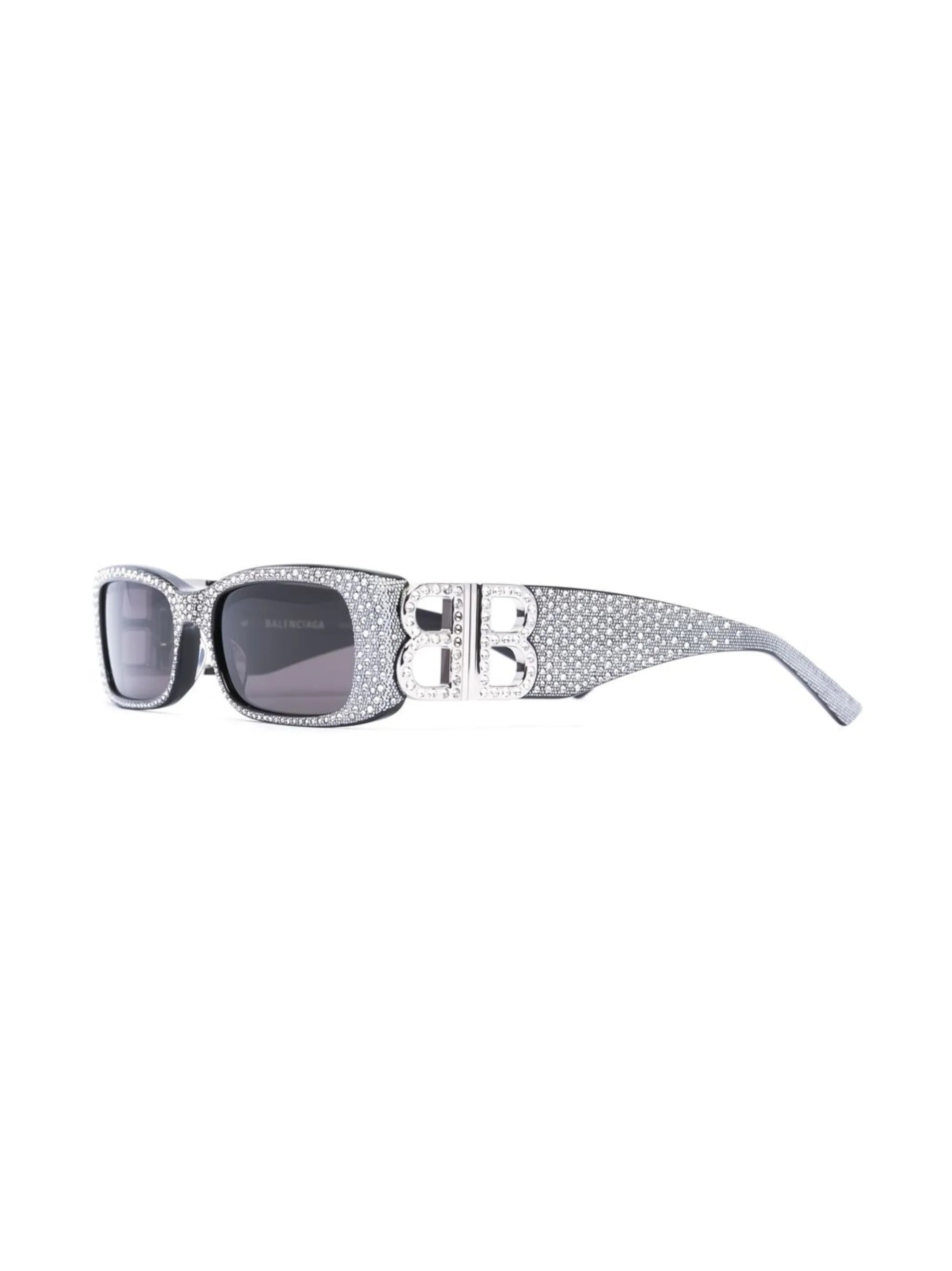 crystal-embellished square-frame sunglasses
