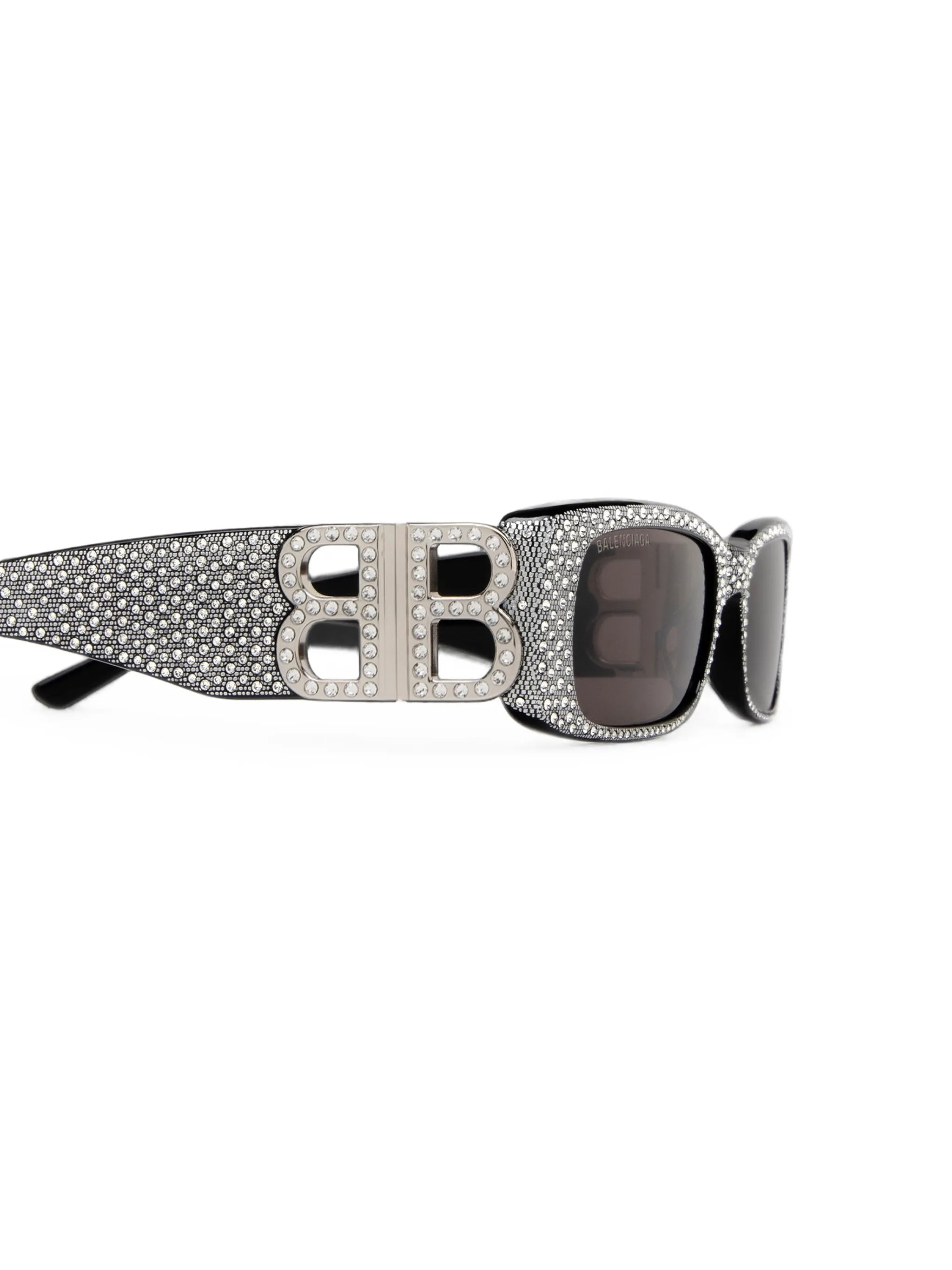 crystal-embellished square-frame sunglasses