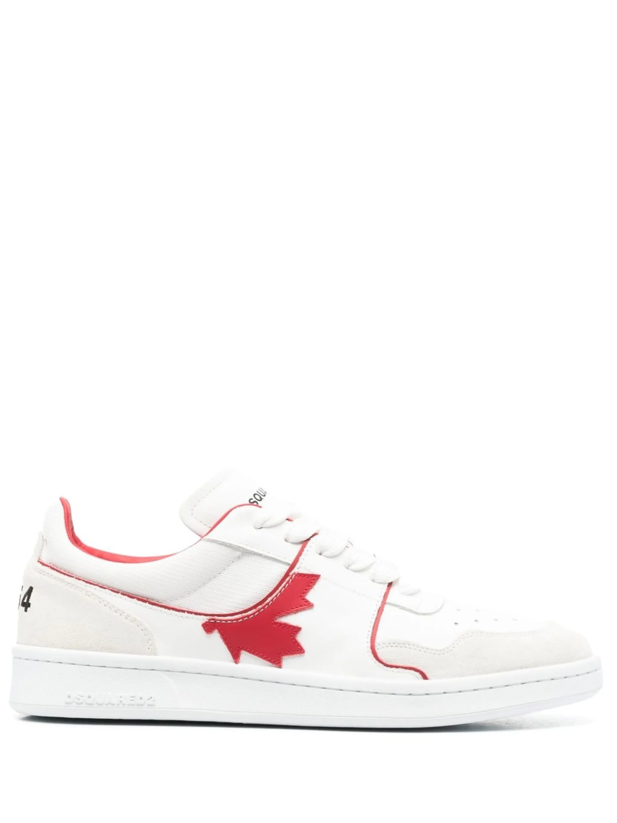 maple leaf lace-up sneakers