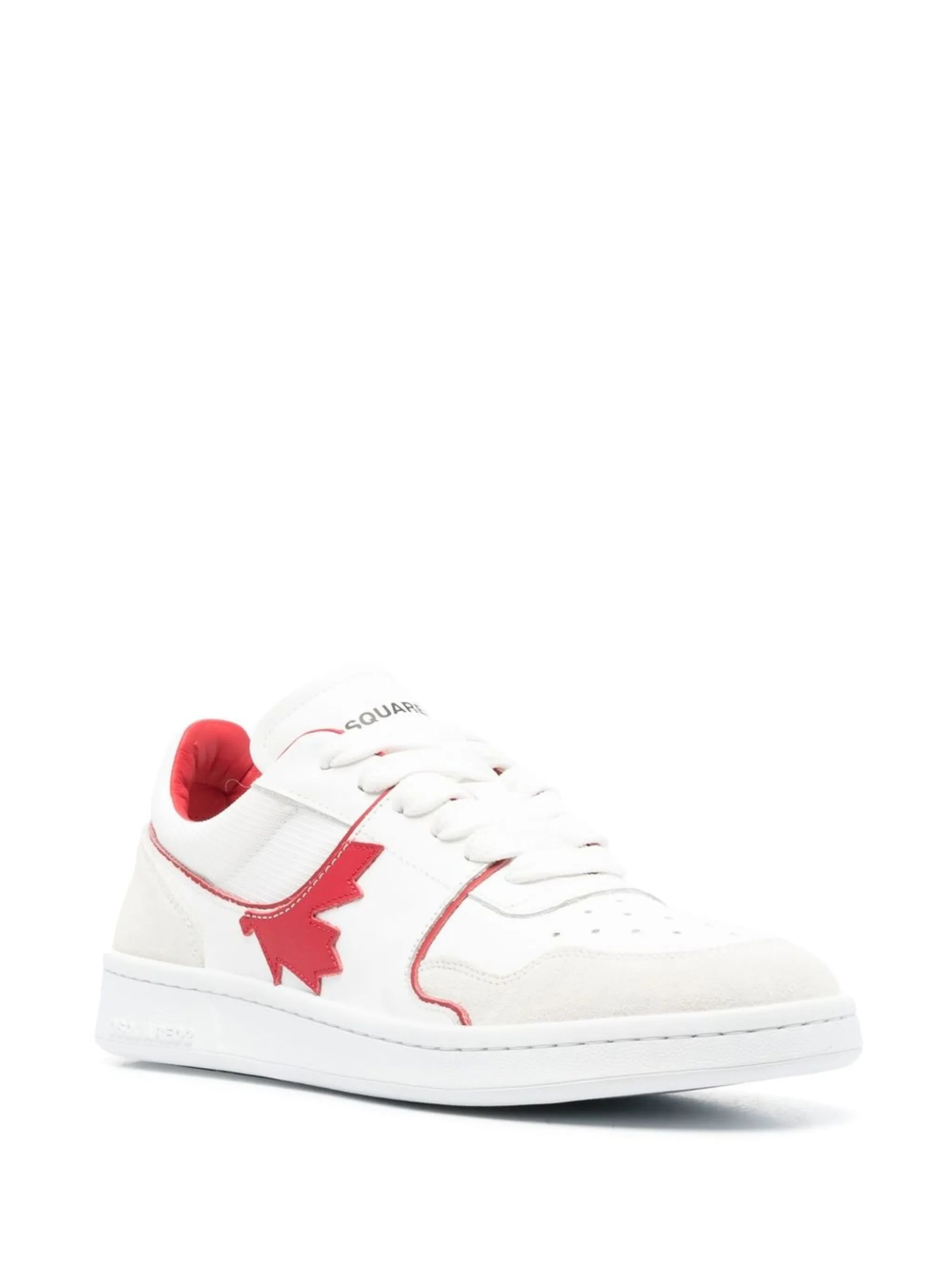 maple leaf lace-up sneakers
