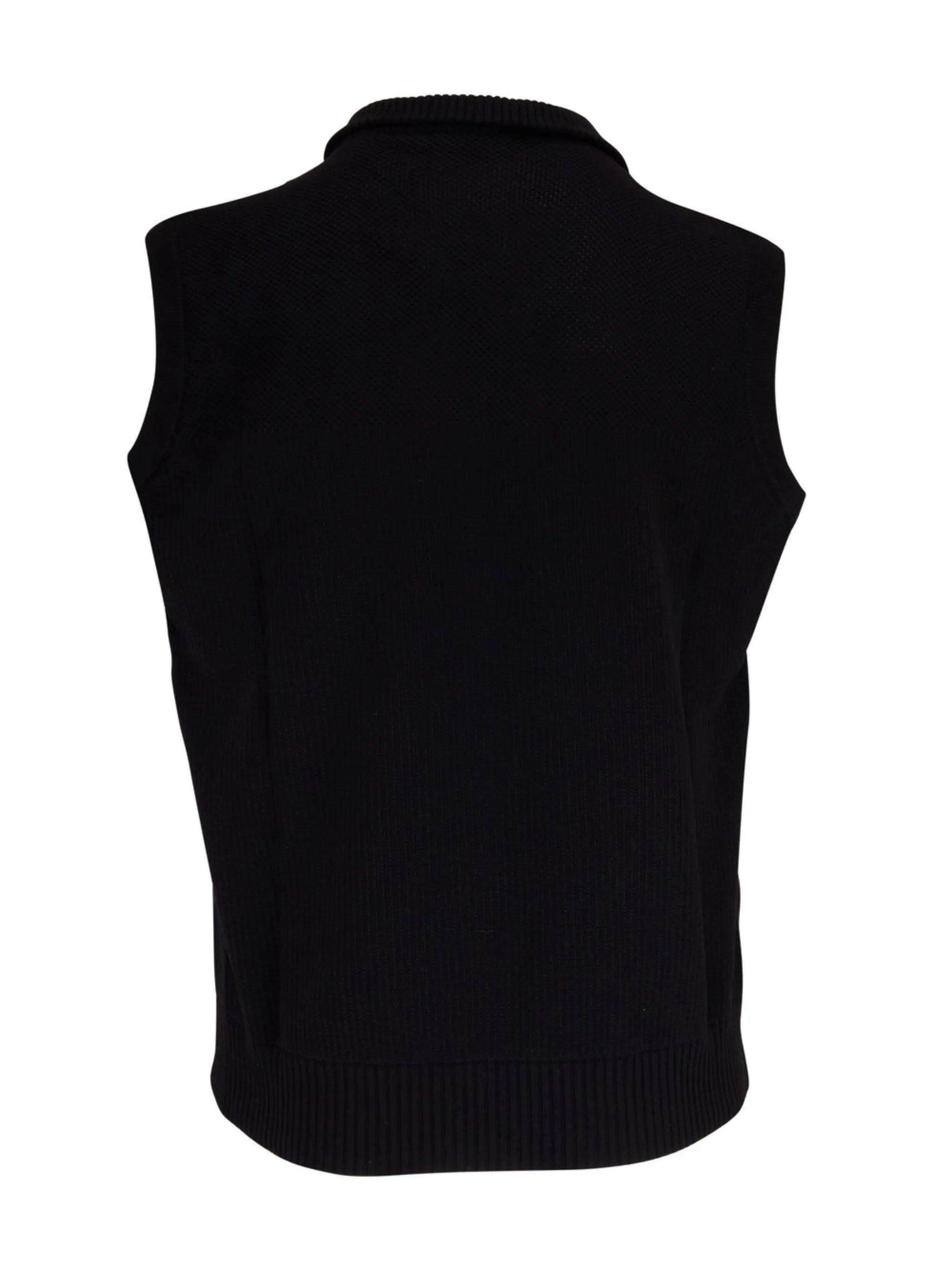 logo-patch quilted gilet