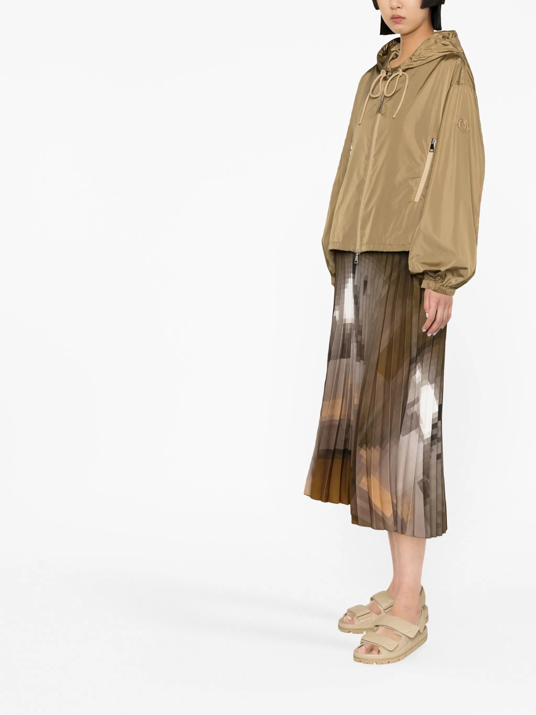 Vernois logo-print hooded jacket