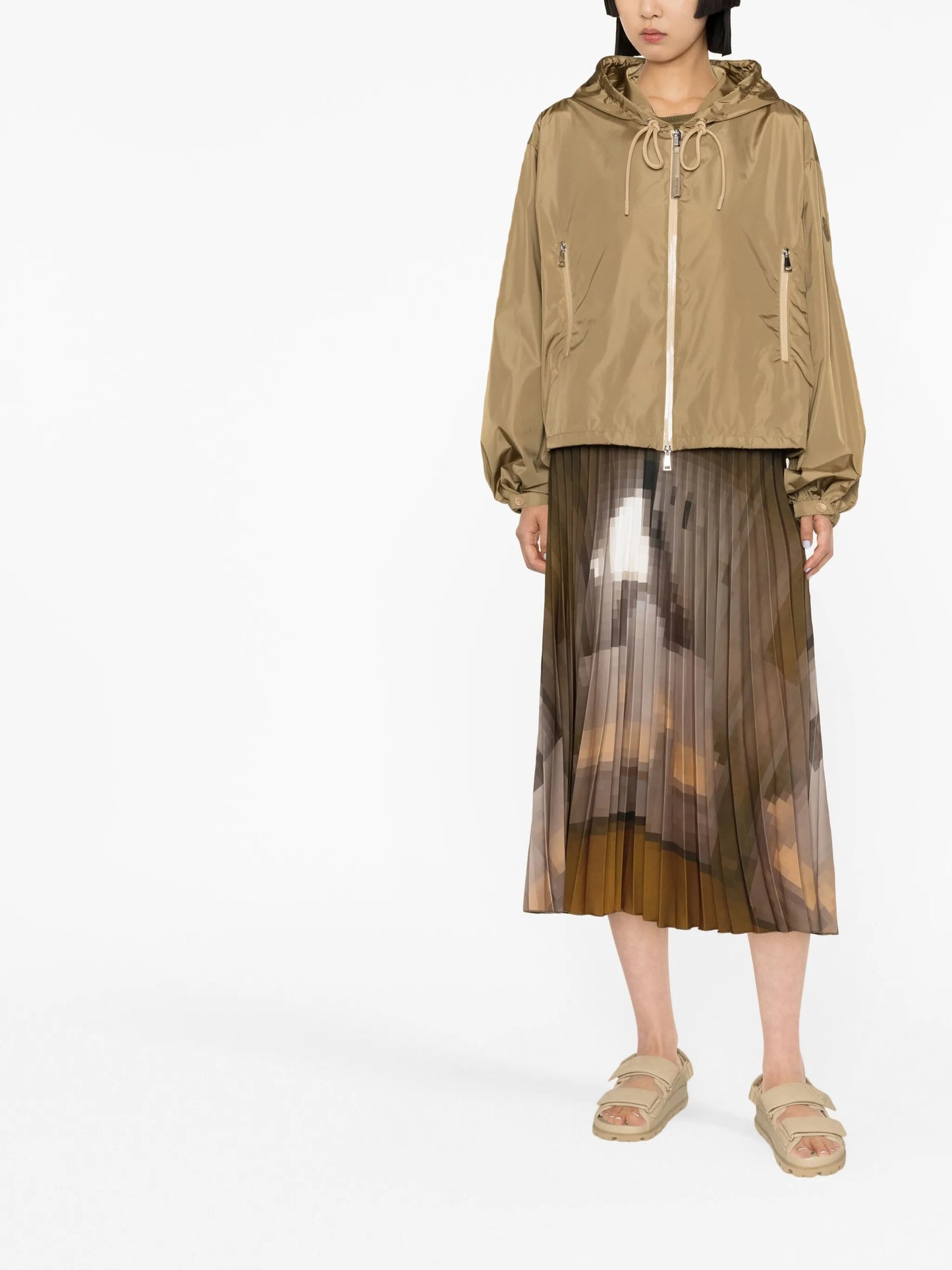 Vernois logo-print hooded jacket