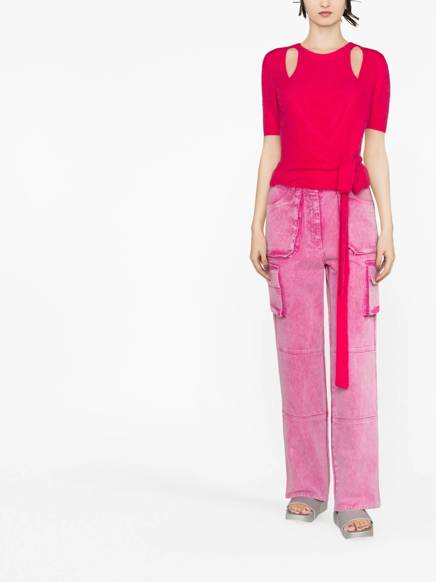 layered knitted top