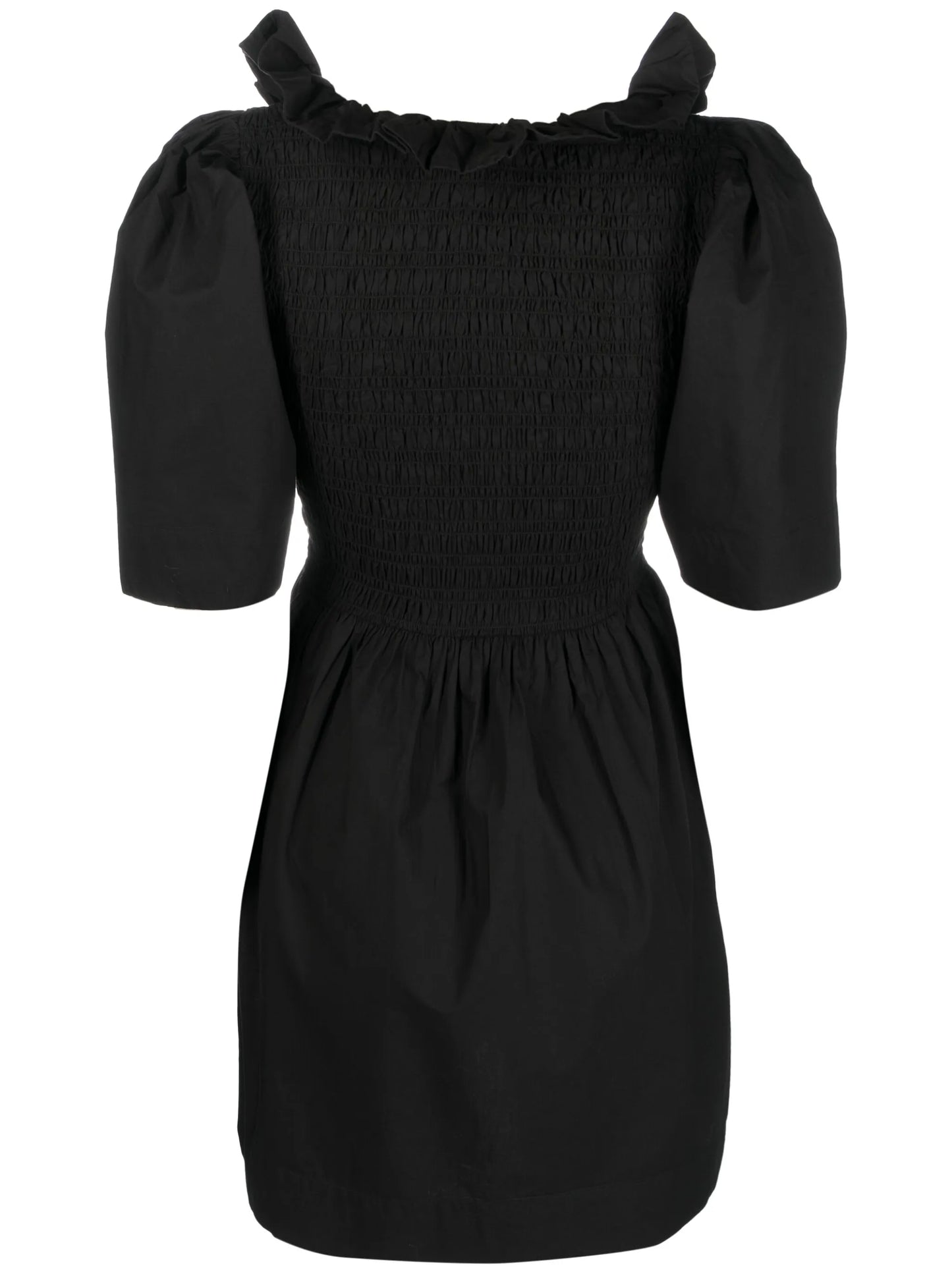 smocked organic cotton minidress