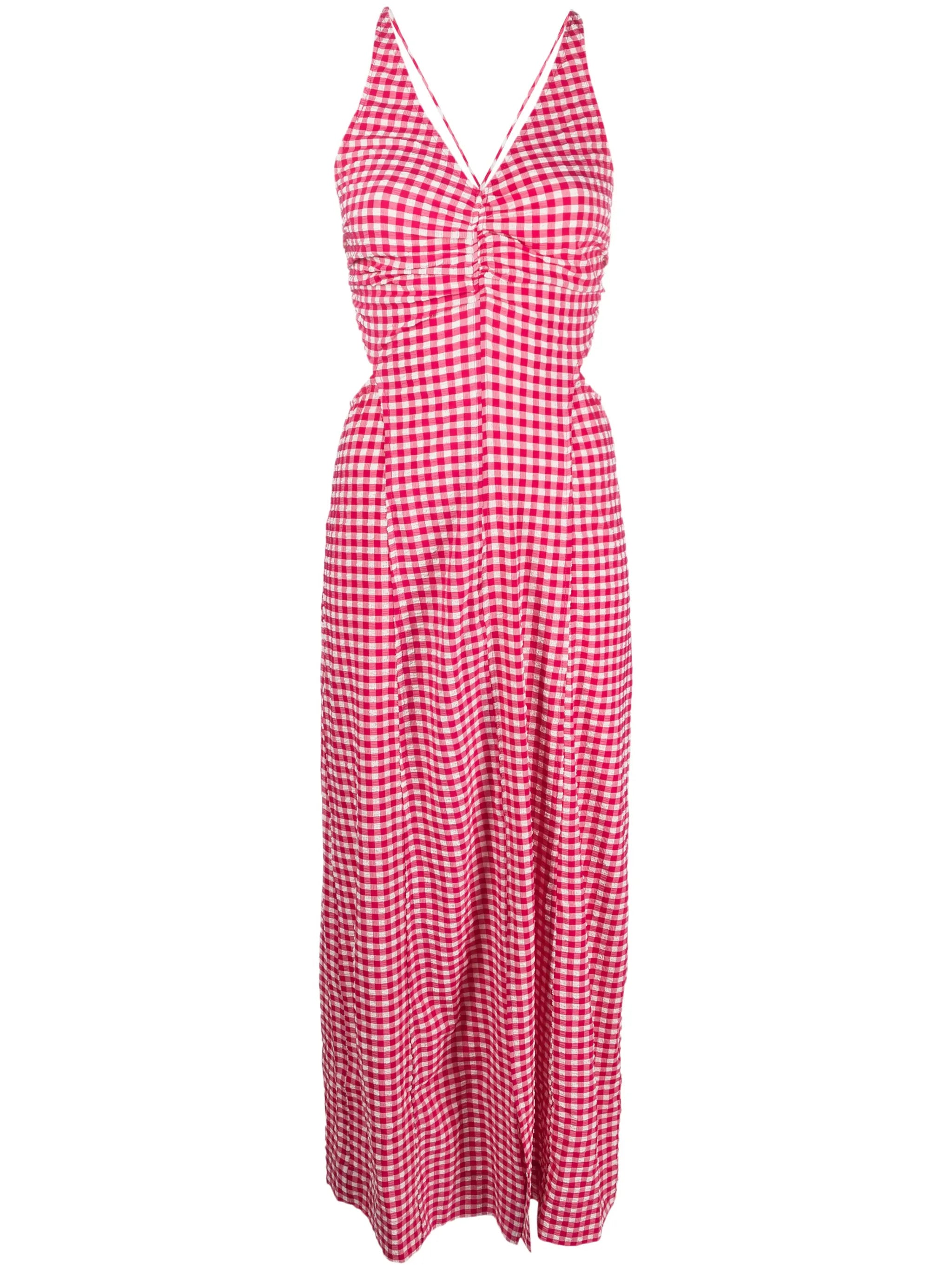 Love Potion seersucker maxi dress