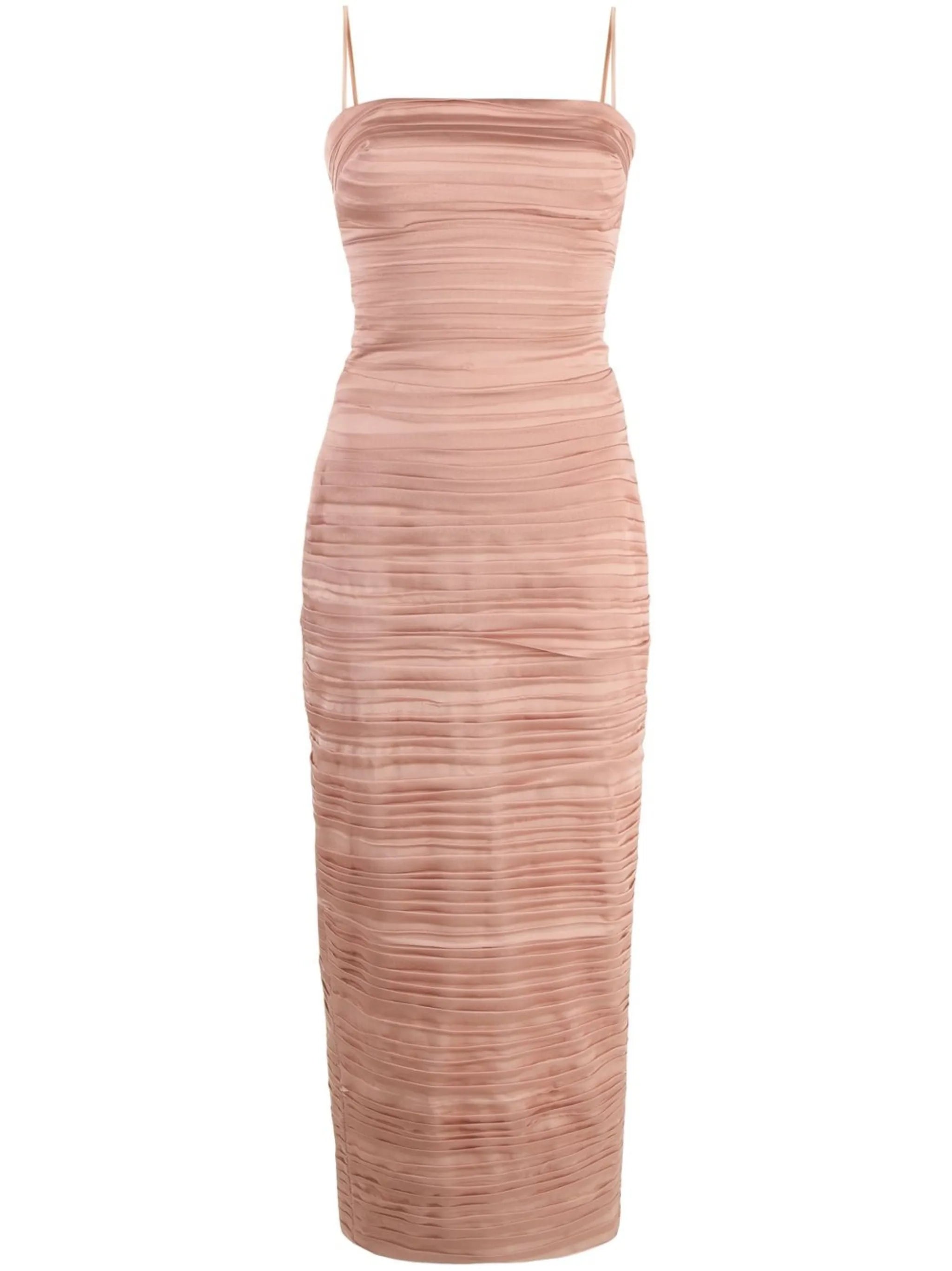 draped midi dress