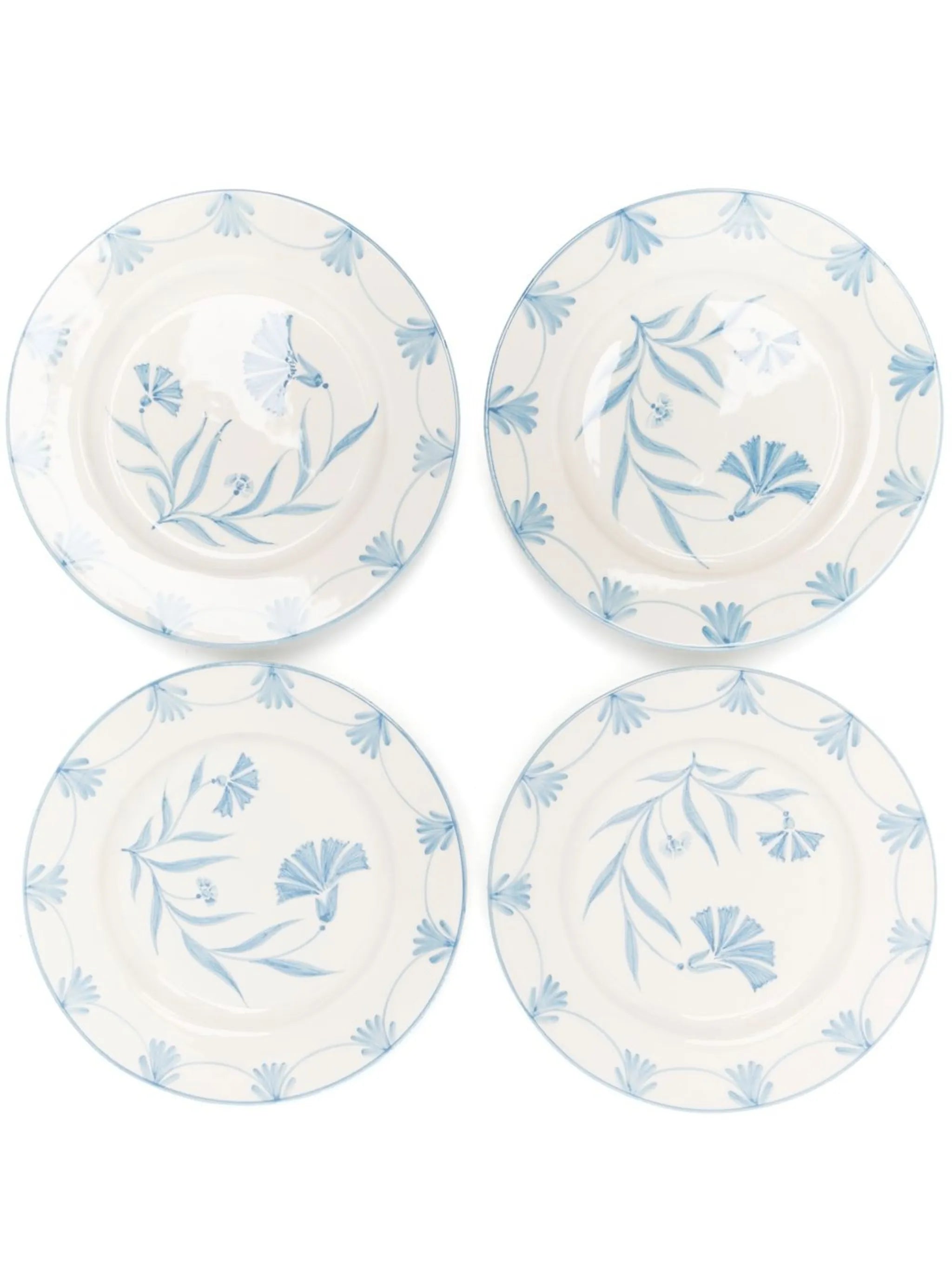floral-print dinner plate set