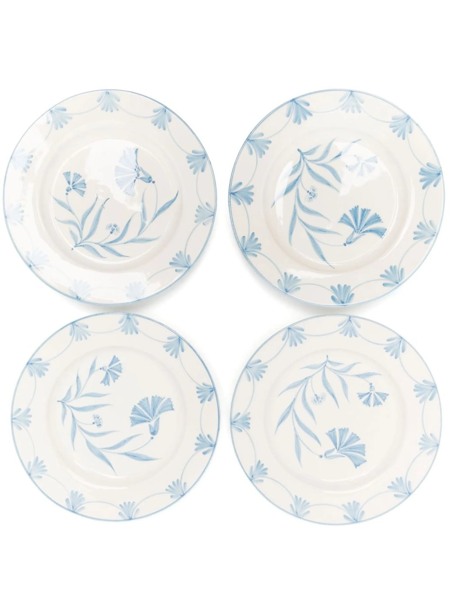floral-print dinner plate set