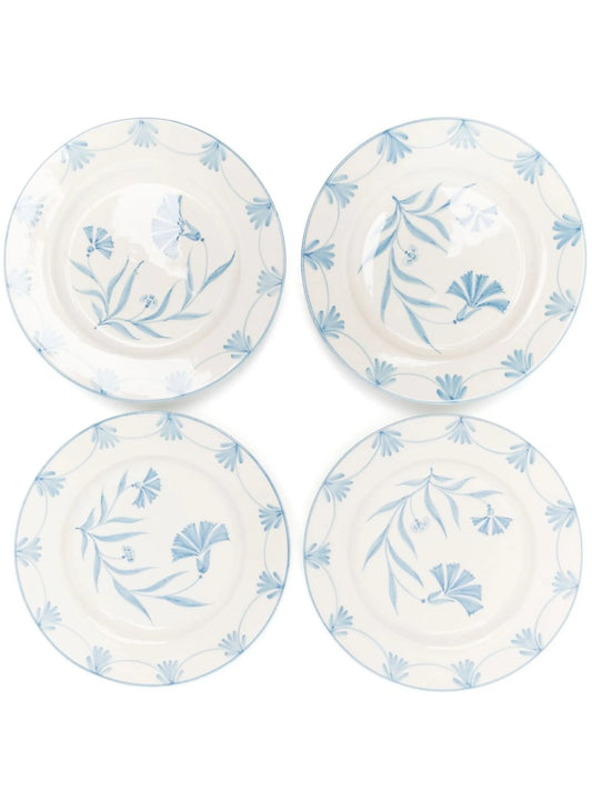 floral-print dinner plate set