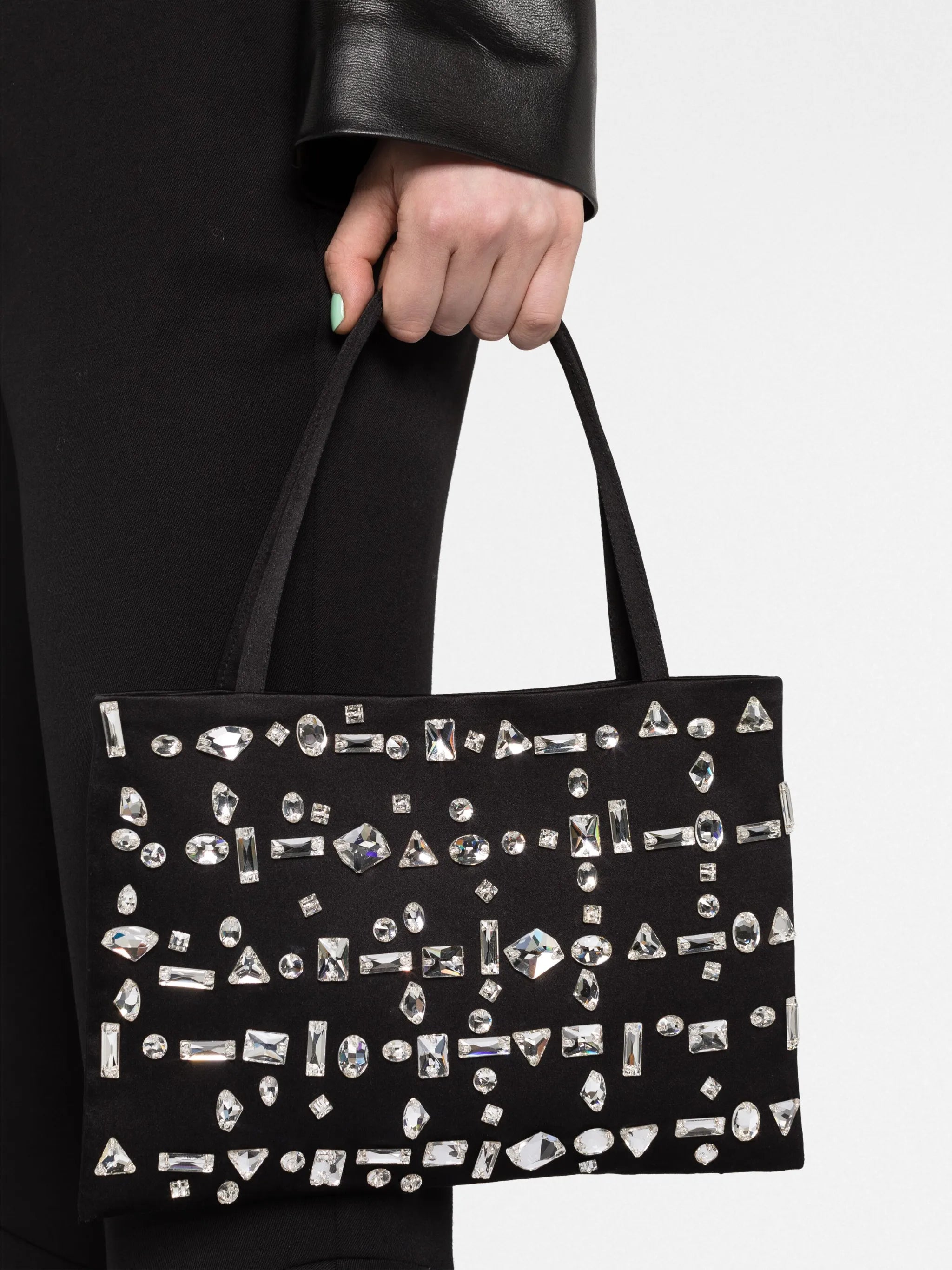 crystal-embellished mini bag