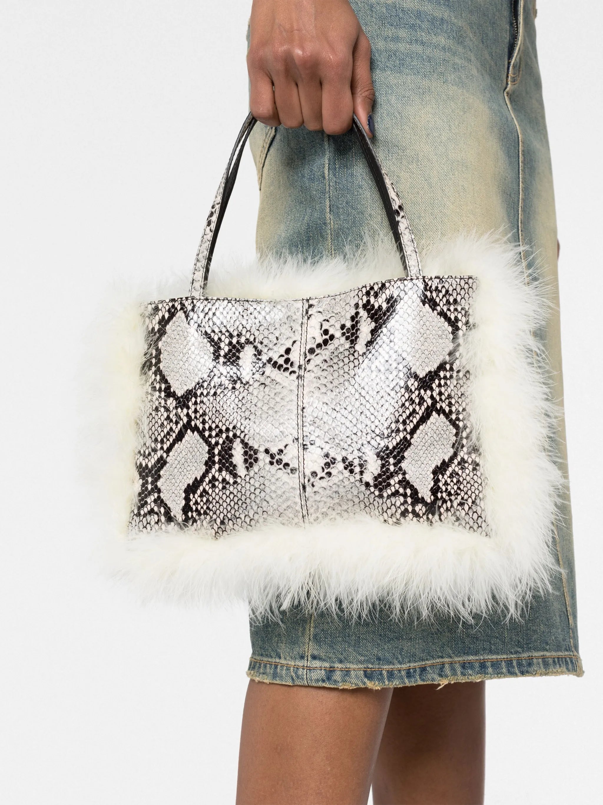 Suki snake-print tote bag