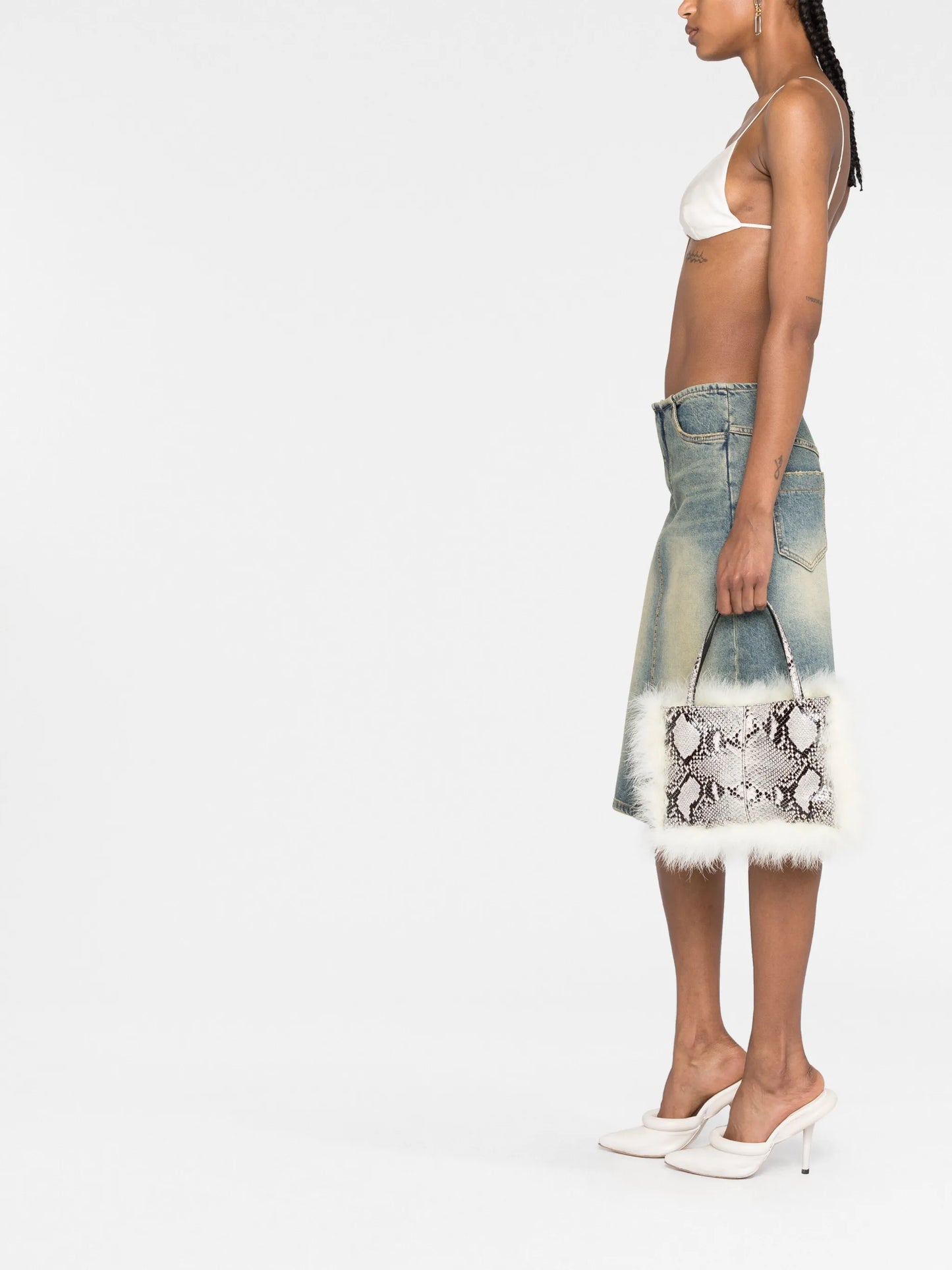 Suki snake-print tote bag