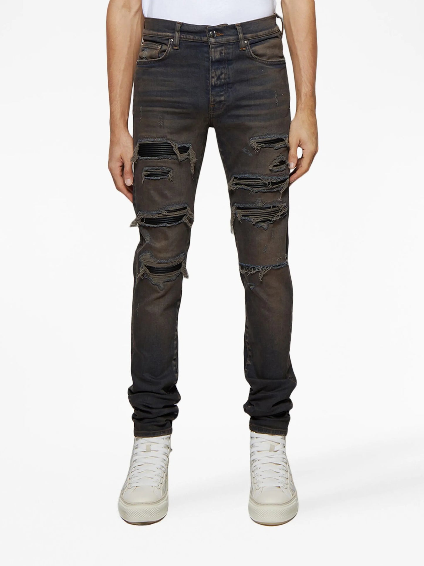 Thrasher ripped skinny jeans
